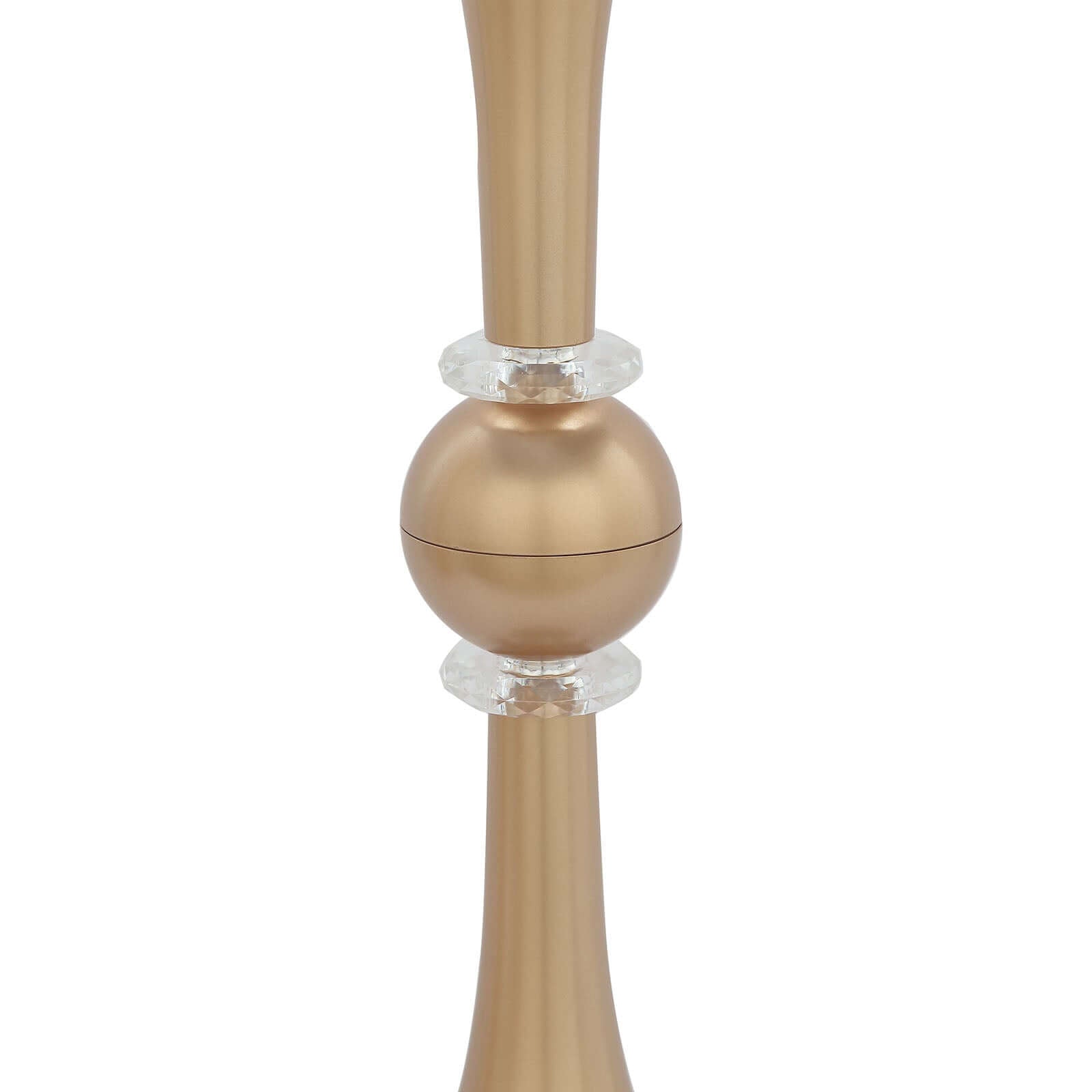 Hot Deal! 2-Pack Gold Reversible Plastic Trumpet Flower Vases with Crystal Embellishments, 21