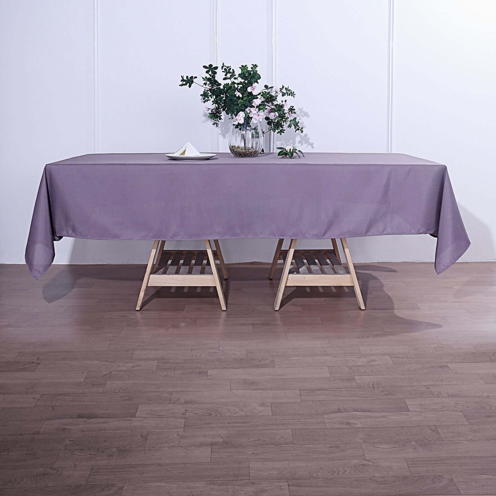 Stylish & Durable Violet Amethyst Polyester 60x102 Rectangle Tablecloth - Great Deal