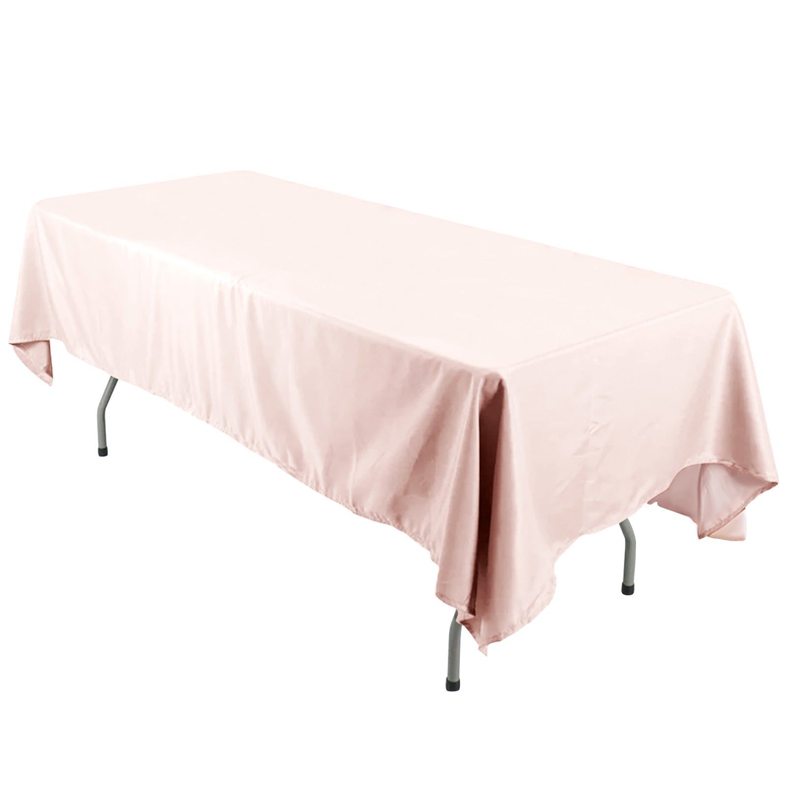 Wrinkle-Resistant Blush 60x126 Polyester Rectangle Table Cover