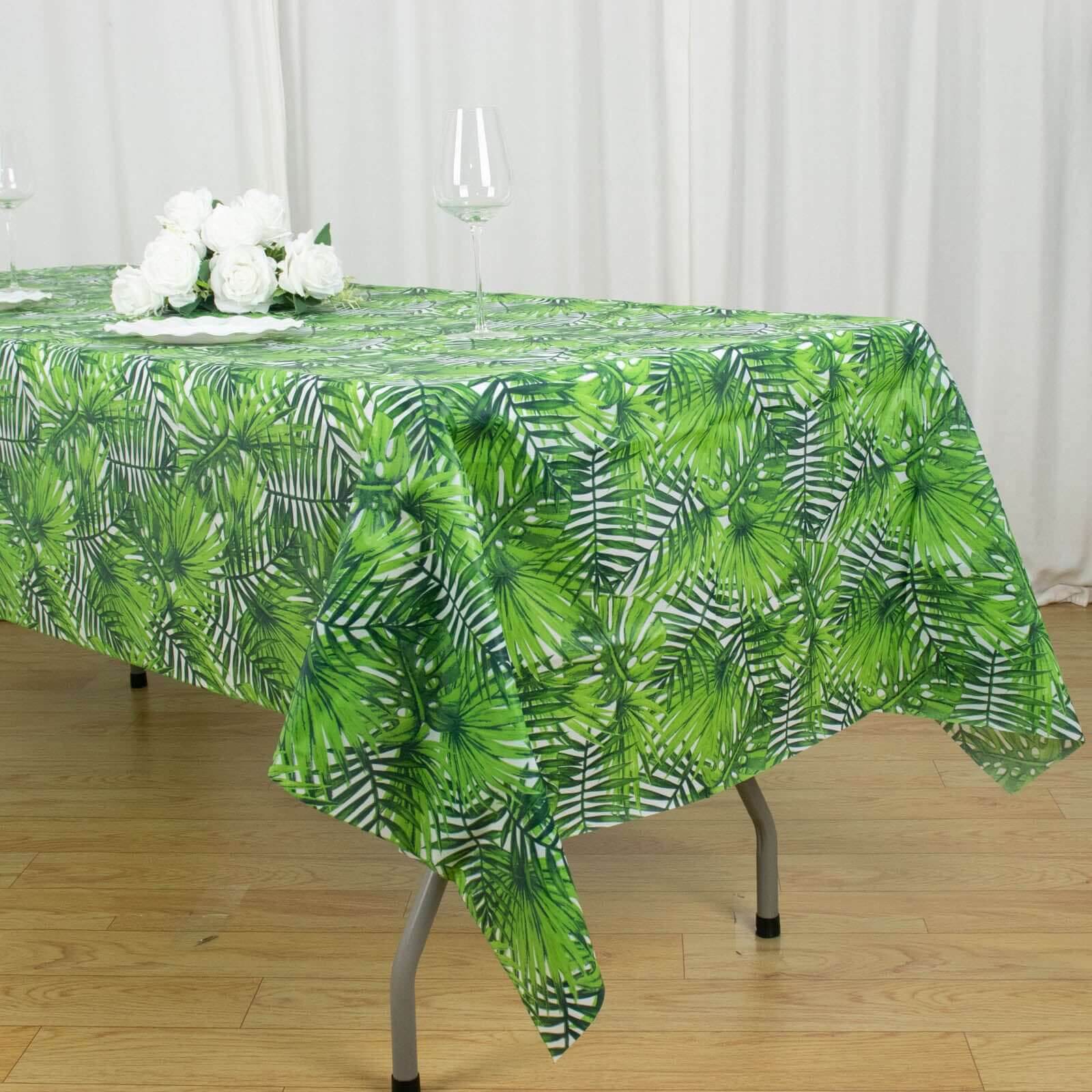 5-Pack Disposable PVC Animal Theme Rectangle Table Covers - Perfect for Safari Parties