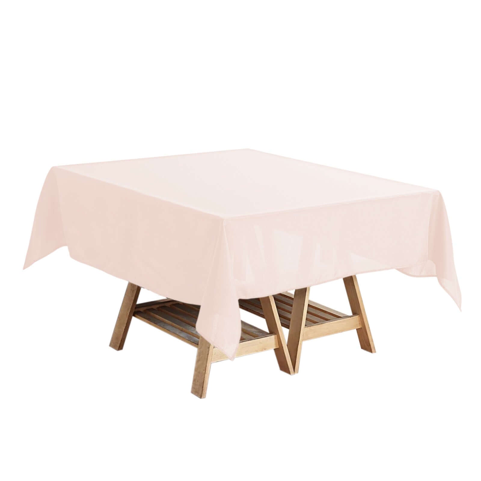 Blush 54x54 Polyester Square Tablecloth - Durable & Wrinkle-Free Table Cover