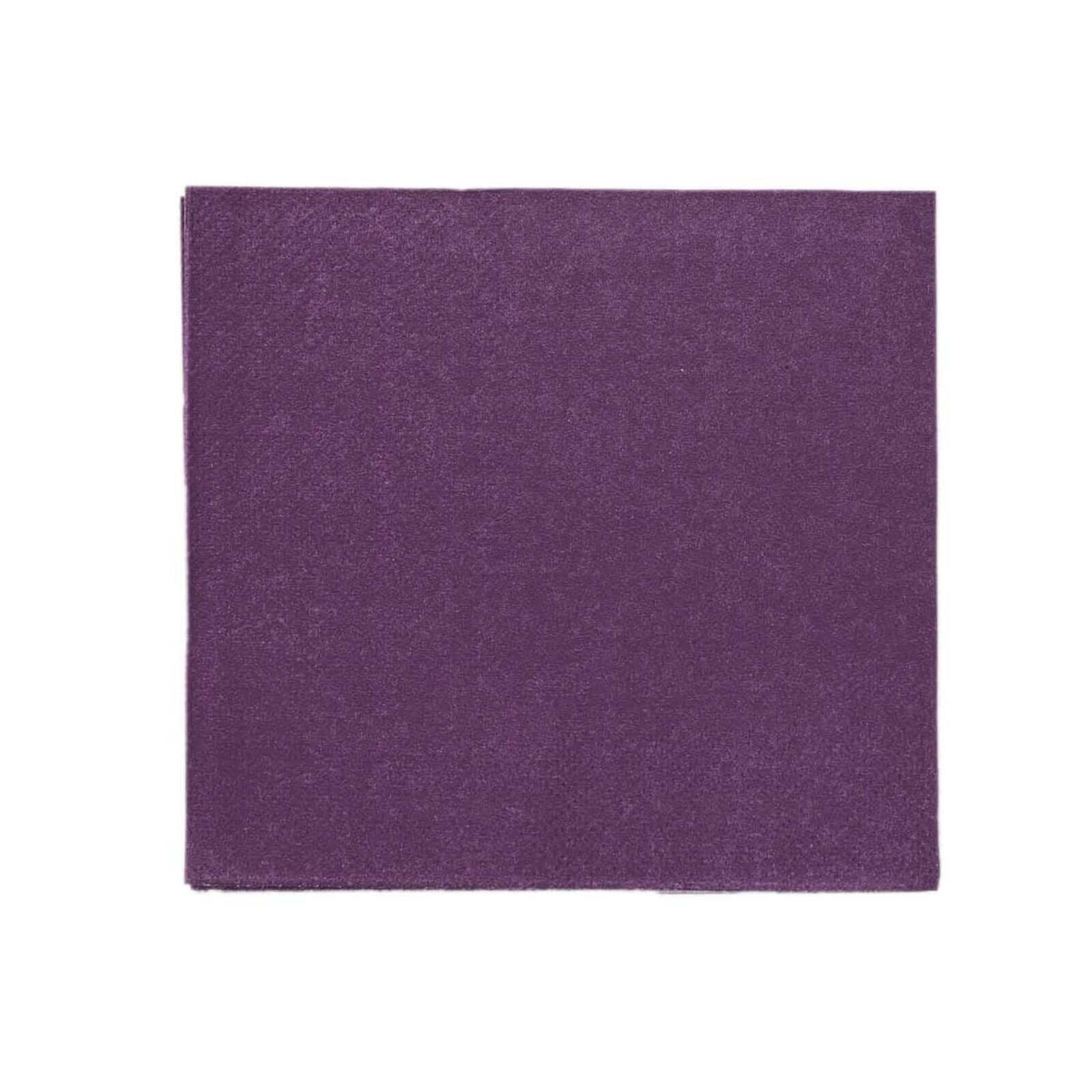 Hot Deal! 50-Pack Purple 2-Ply 18GSM Disposable Soft Cocktail Napkins, 5x5
