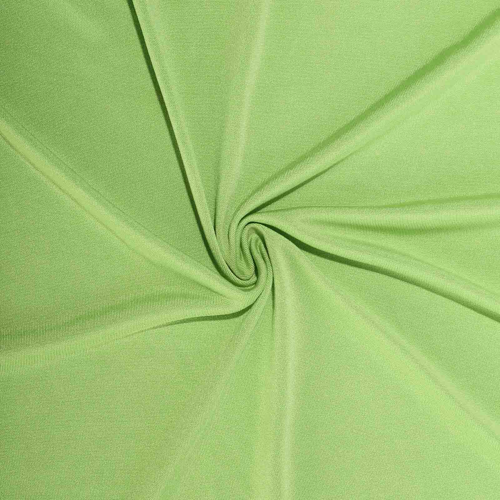 Apple Green Durable Spandex 6ft Rectangle Tablecloth - Perfect Form-Fitting Table Cover for Events