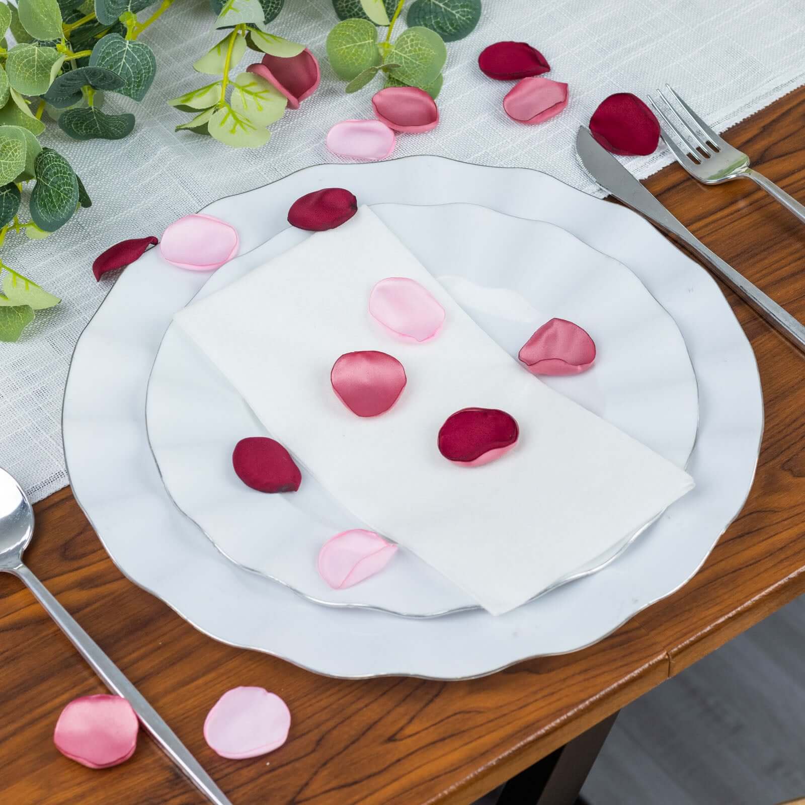 400-Pack Realistic Dusty Rose Silk Rose Petals for Event Decor