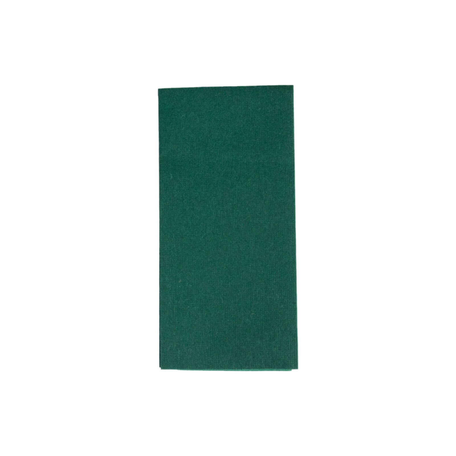 20-Pack Hunter Emerald Green Linen-Like Airlaid Disposable Napkins - Highly Absorbent!
