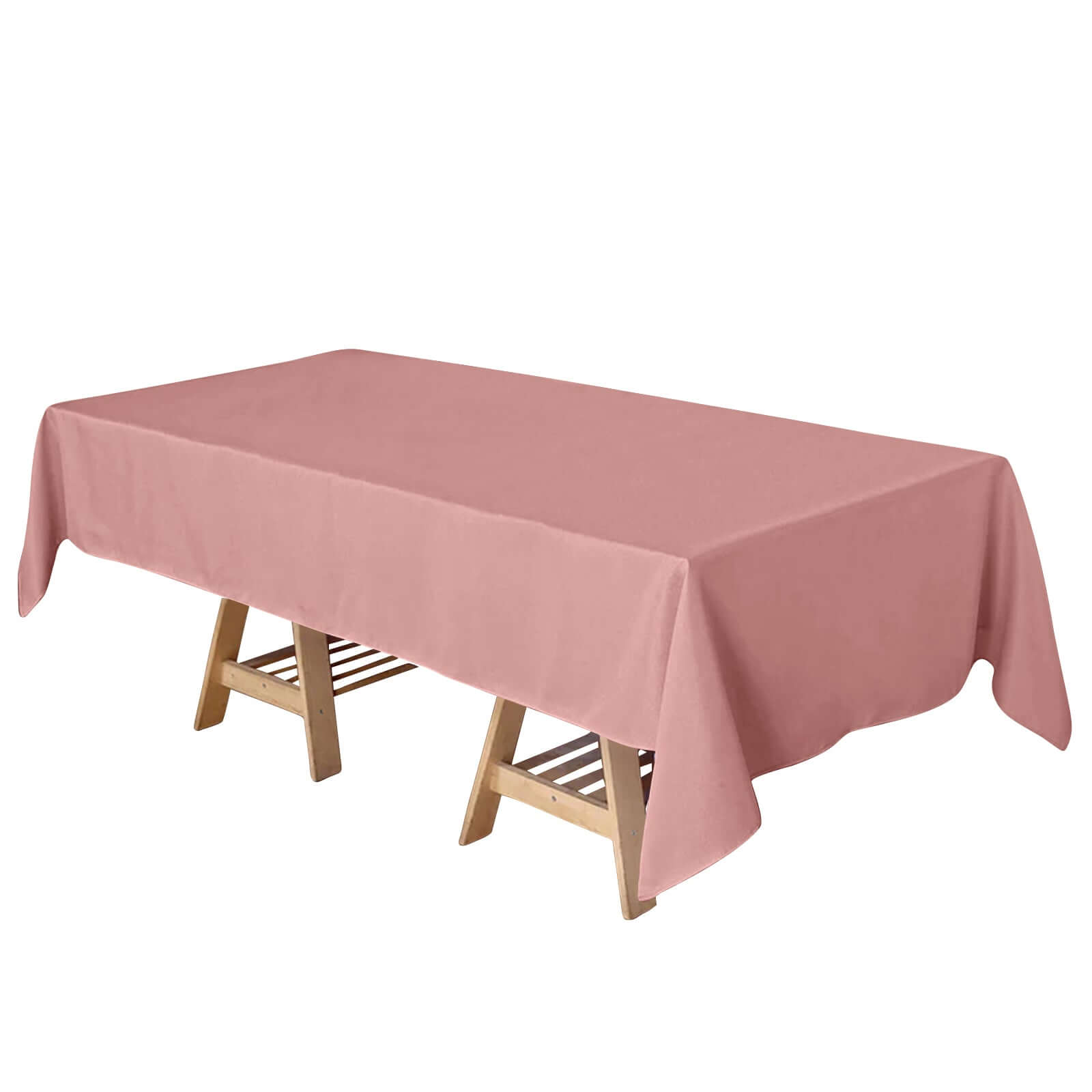 Durable and Stylish Dusty Rose Polyester Rectangle Tablecloth, 60x102 - Perfect for Any Occasion