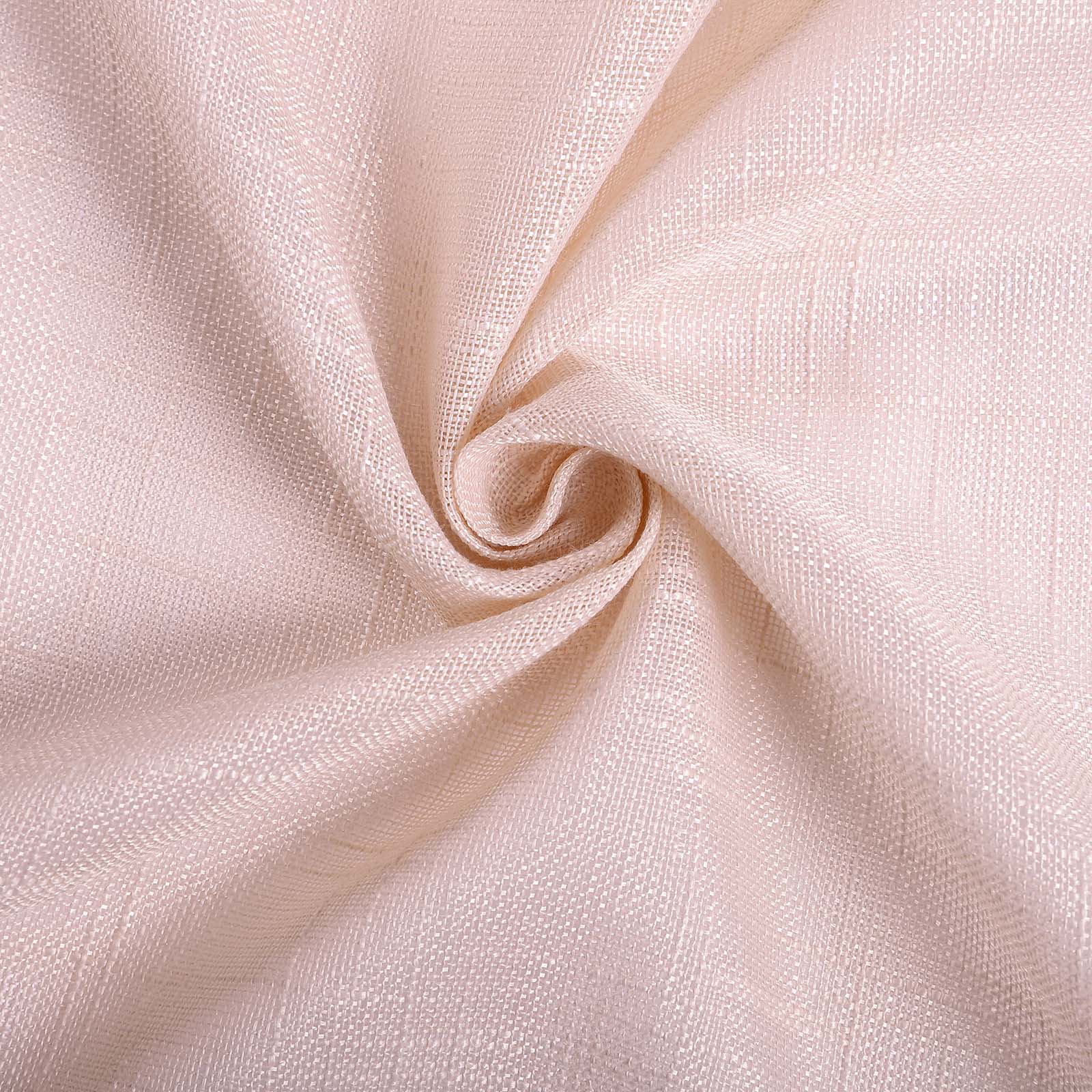 Hot Sale! Blush Seamless Faux Linen Rectangular Tablecloth 90x132 - Wrinkle Resistant