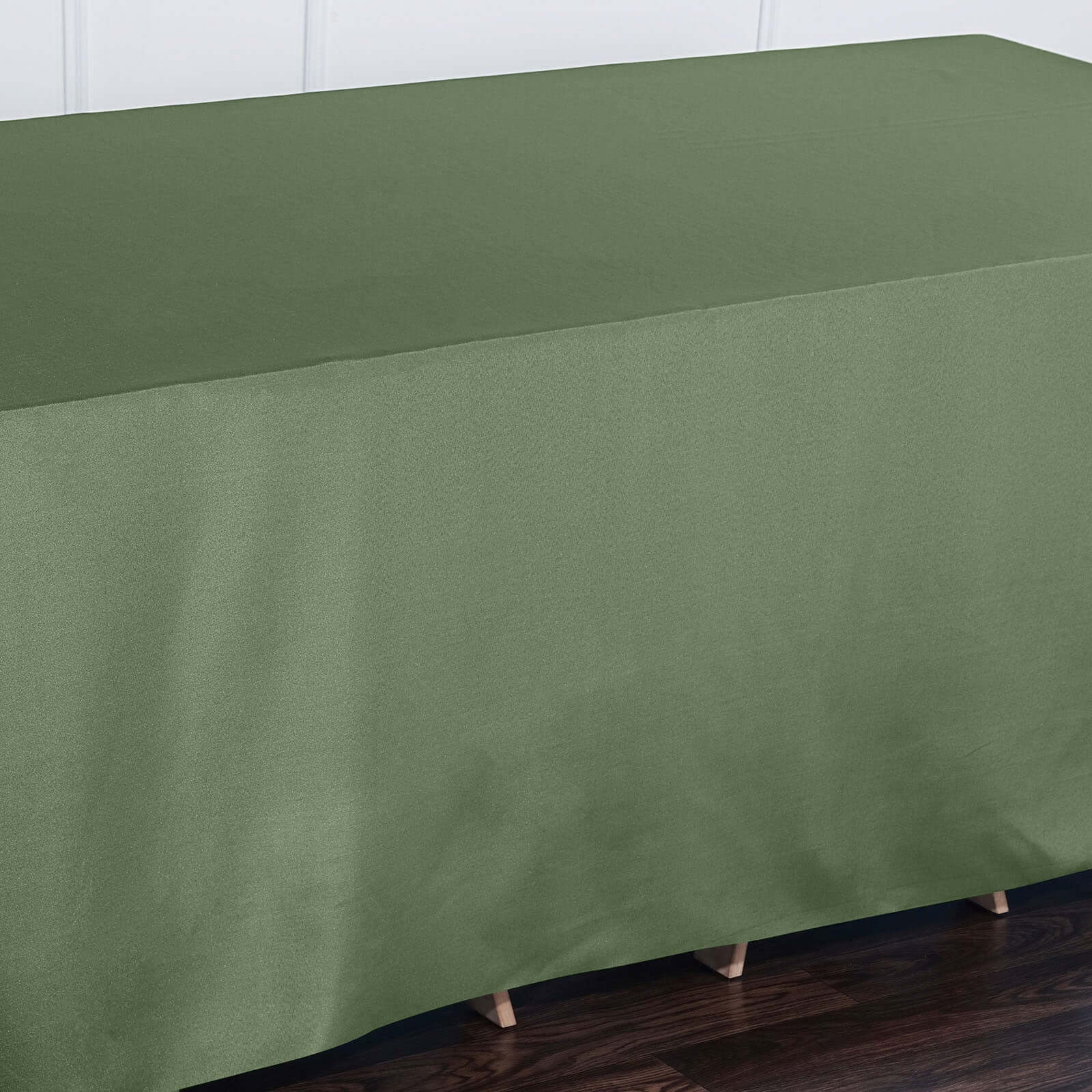 Hot Sale! Olive Green 100% Polyester Seamless Wrinkle-Resistant Rectangle Tablecloth 90x132