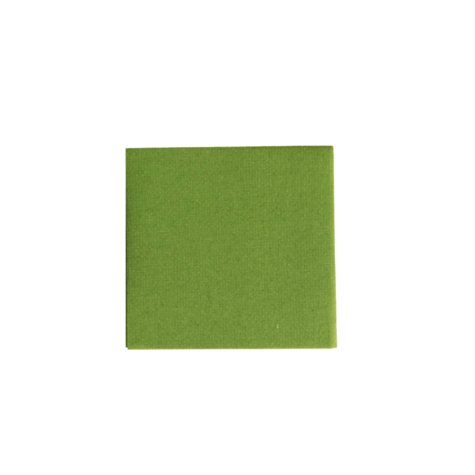 20-Piece Olive Green 5x5 Airlaid Linen-Like Highly Absorbent Napkins