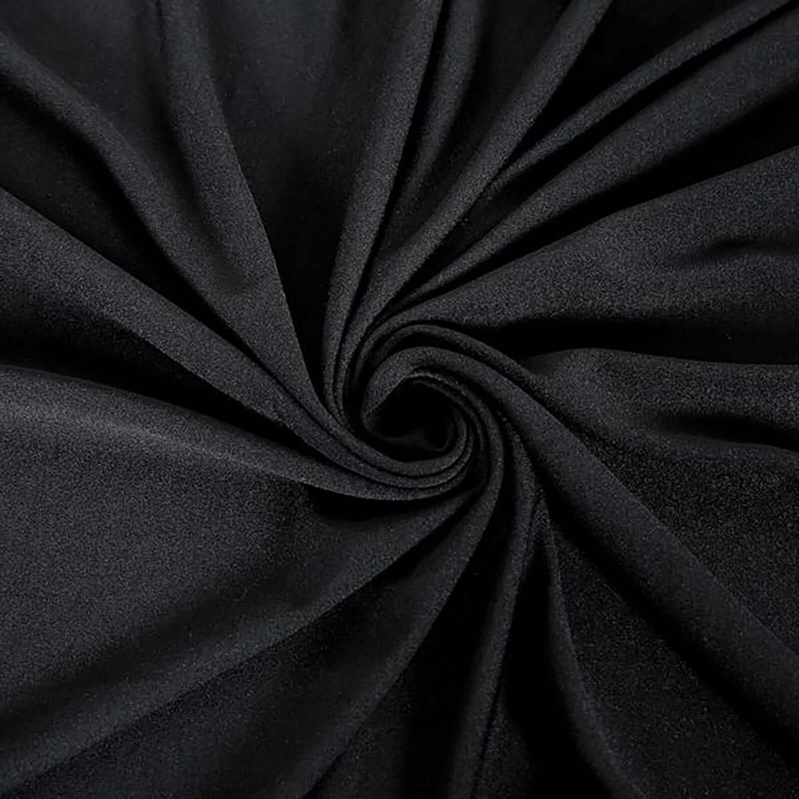 Soft & Breathable 100% Cotton Black Rectangle Tablecloth 60x102 - Ideal for Events