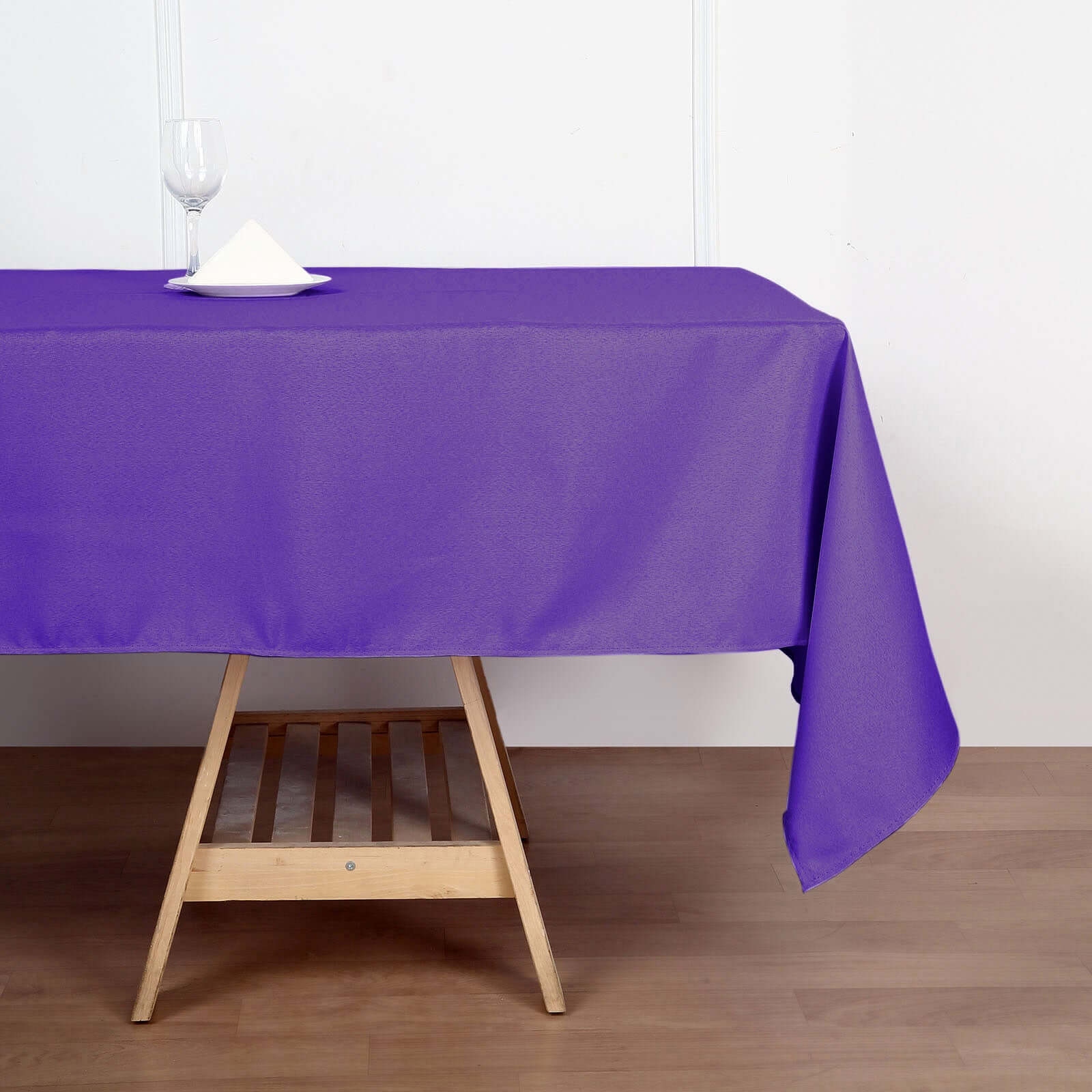Stylish & Durable Purple Polyester 60x102 Rectangle Tablecloth