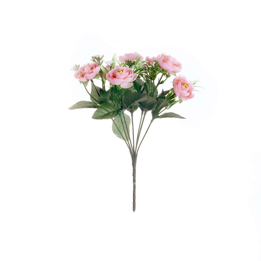 Hot Deal! 4 Pink Artificial Silk Peony Flower Bouquets