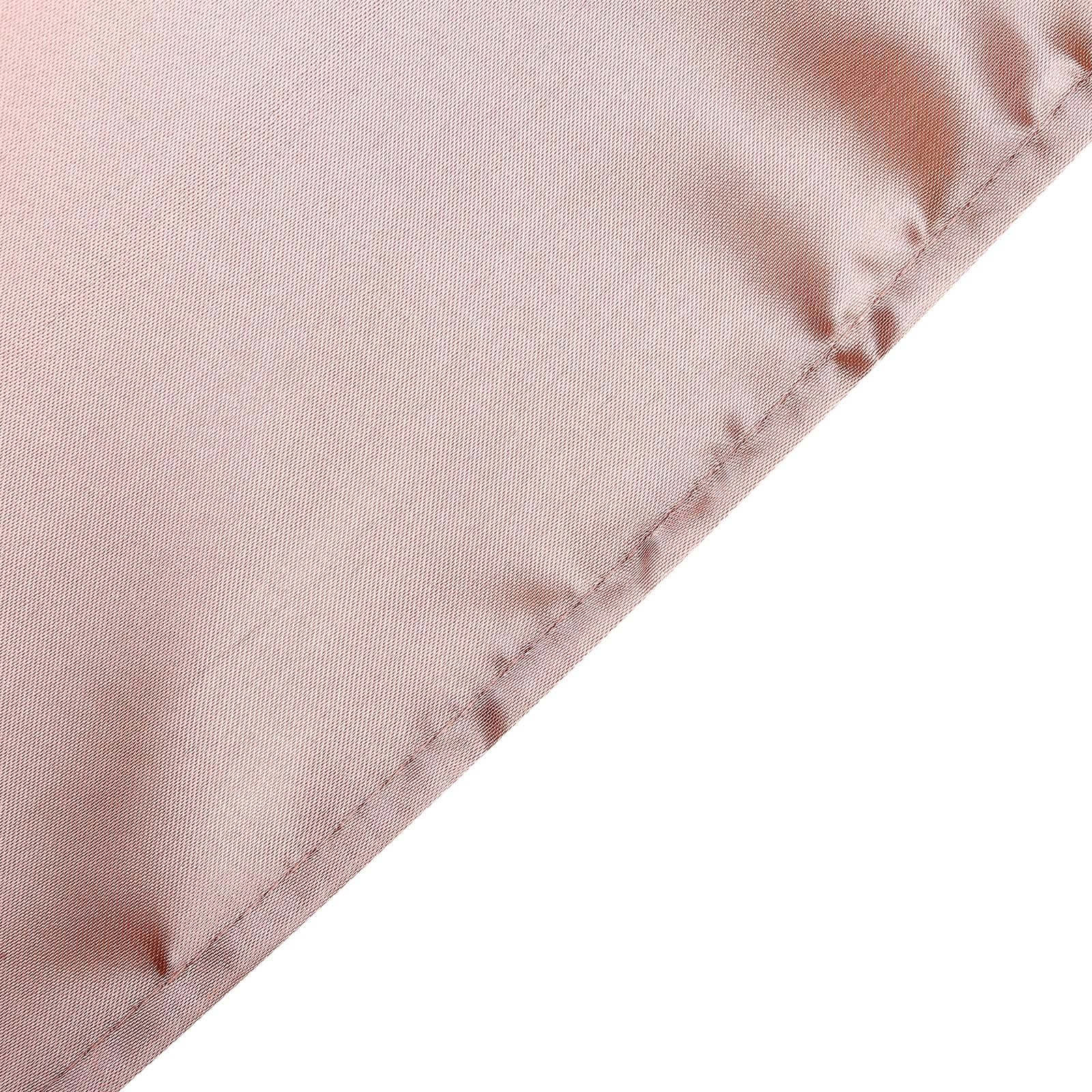 Dusty Rose Satin Rectangular 60x102 Tablecloth - Smooth & Lustrous Cover
