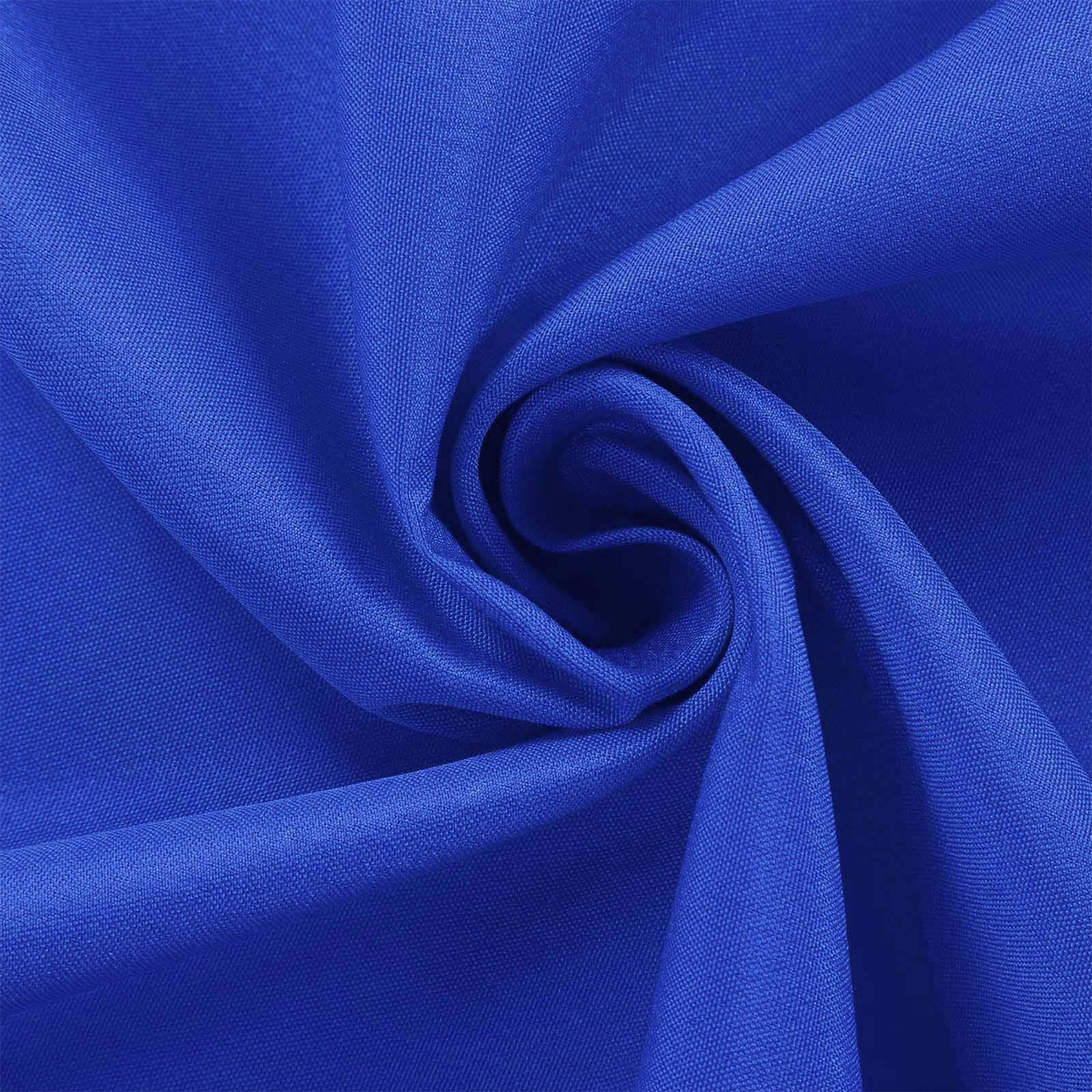 Wrinkle-Resistant Seamless Royal Blue Polyester Rectangle Tablecloth 90x156