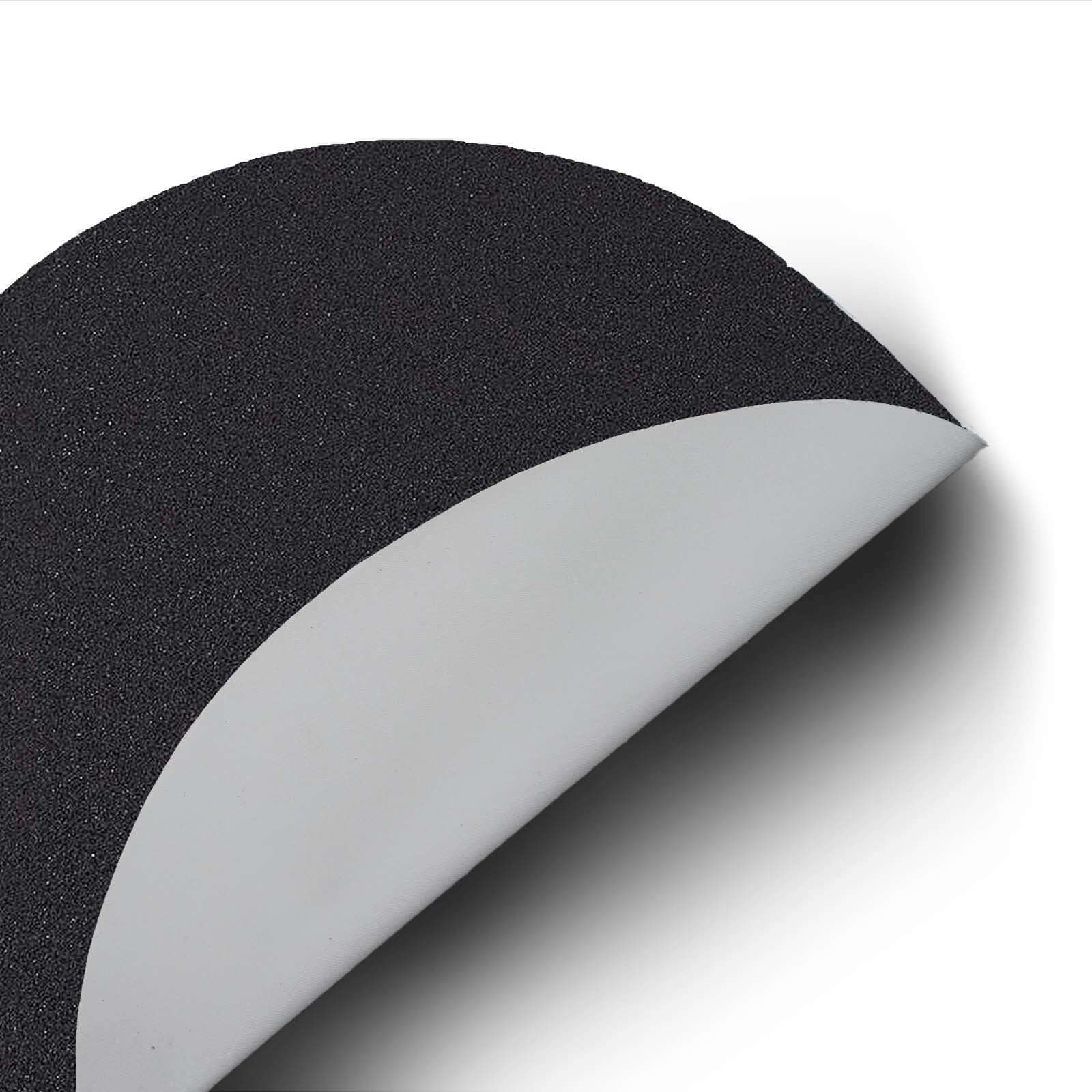 6-Piece Set of Non-Slip Black Glitter Round Placemats, 13 Inches
