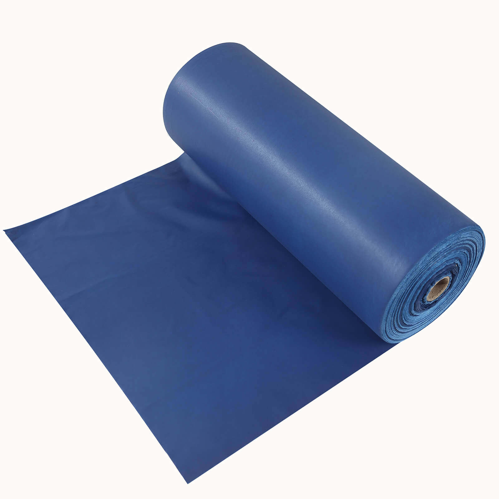 Navy Blue Plastic Table Cover Roll with Slide Cutter - Customizable & Durable 54x300ft