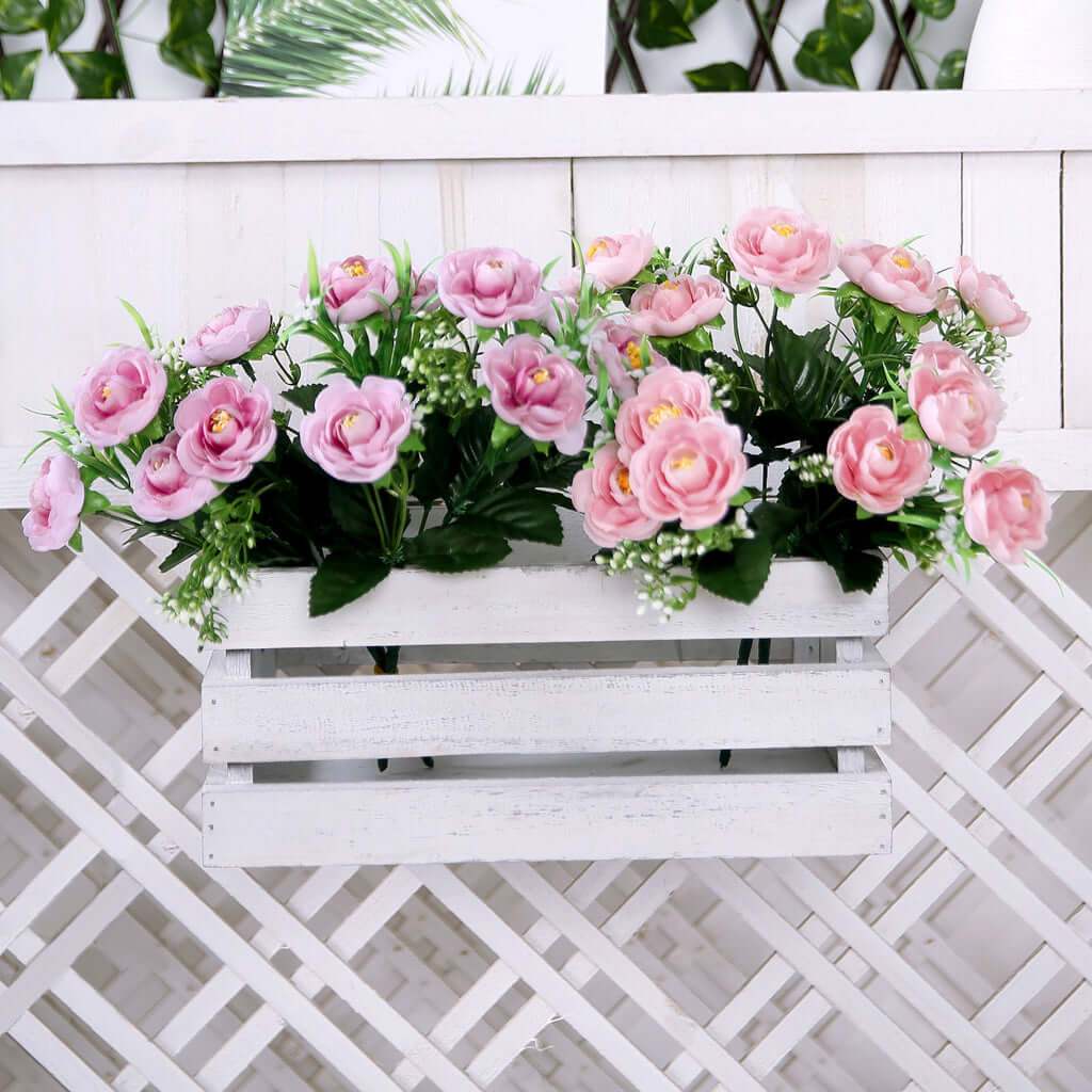Hot Deal! 4 Pink Artificial Silk Peony Flower Bouquets