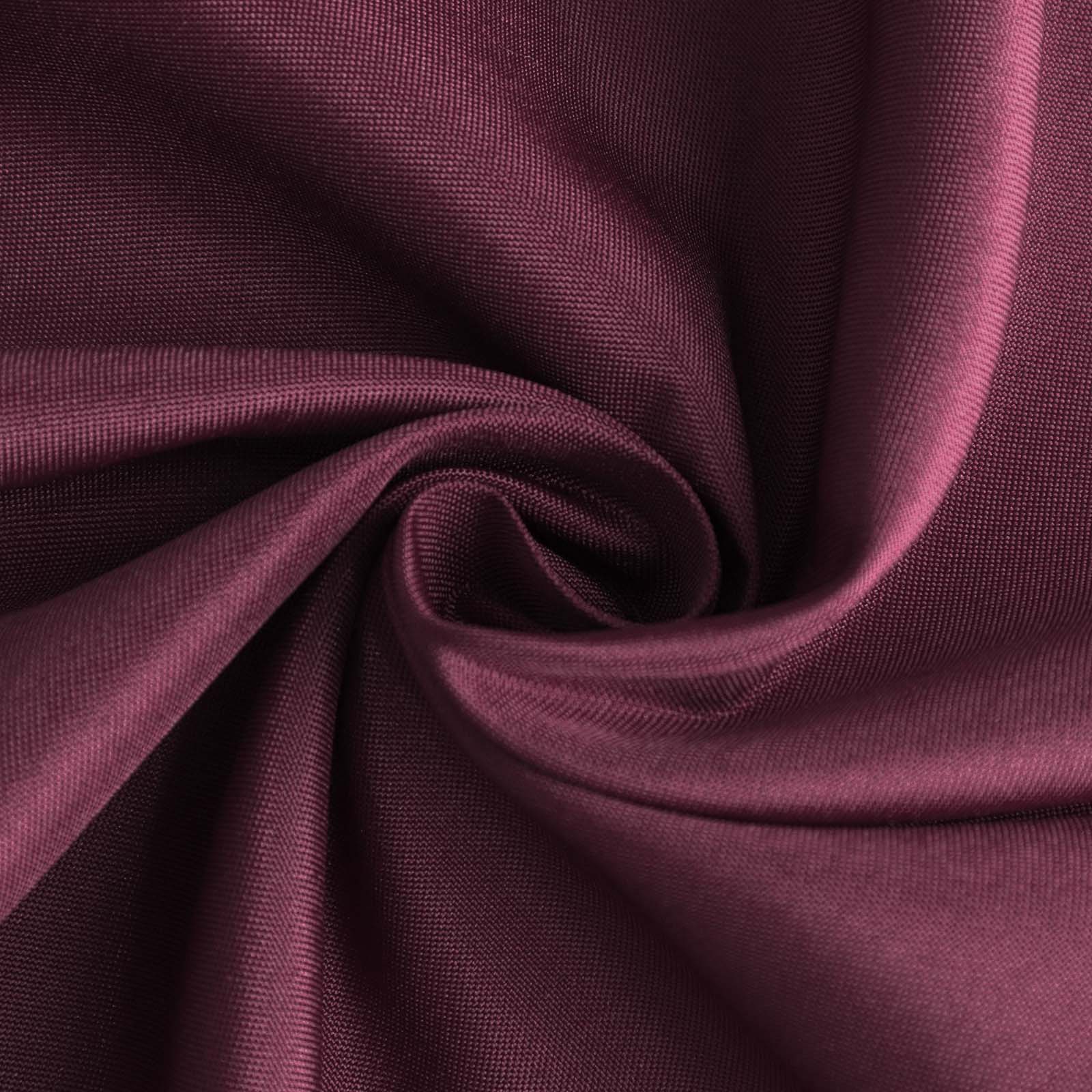 Exclusive Burgundy 54x96 Polyester Wrinkle-Resistant Tablecloth - Easy Care
