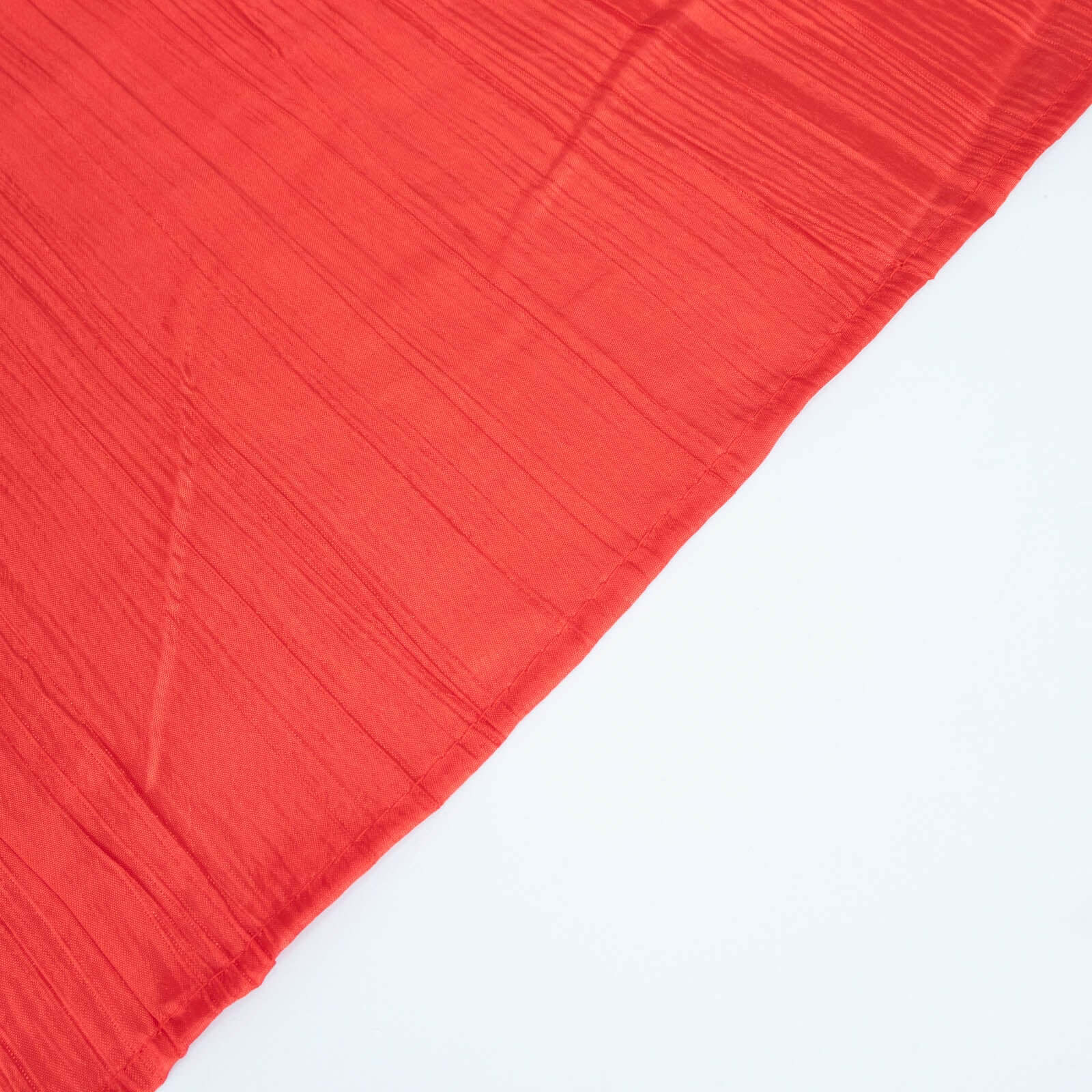 Hot Deal! Red Crinkle Taffeta 72x72 Square Table Overlay