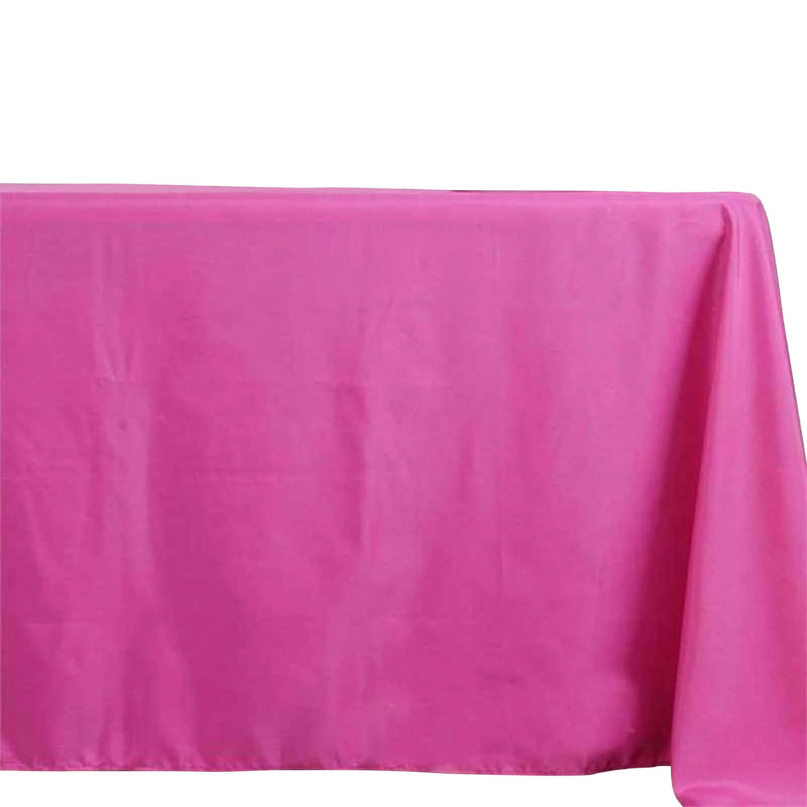Durable and Stylish Fuchsia Polyester 72x120 Rectangle Tablecloth