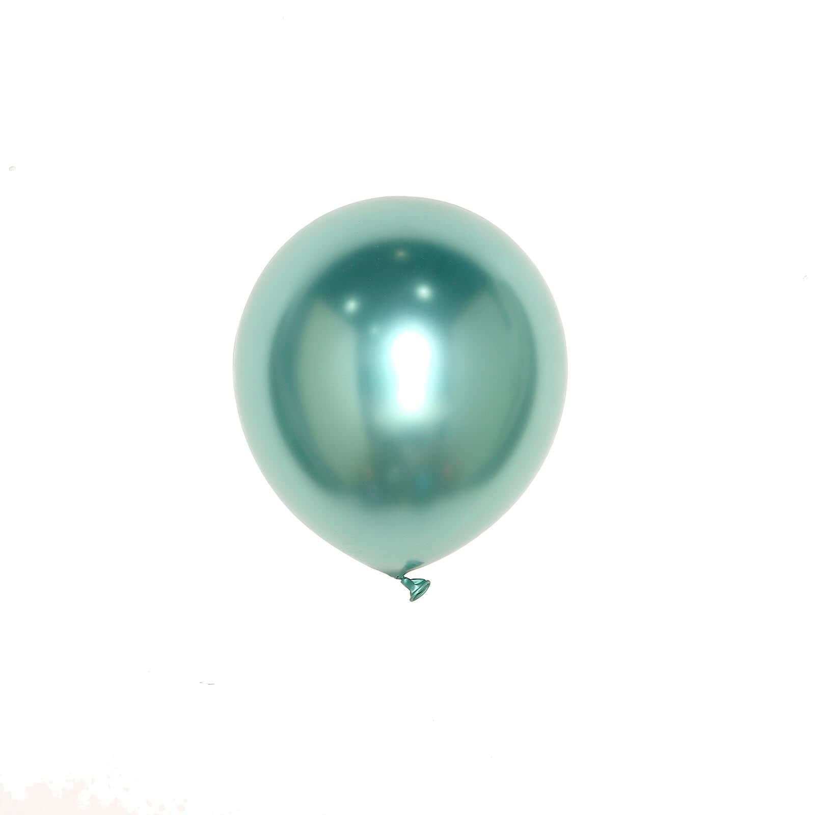 Hot Deal! 25-Pack 12-Inch Metallic Chrome Green Latex Party Balloons (Helium or Air Fillable)