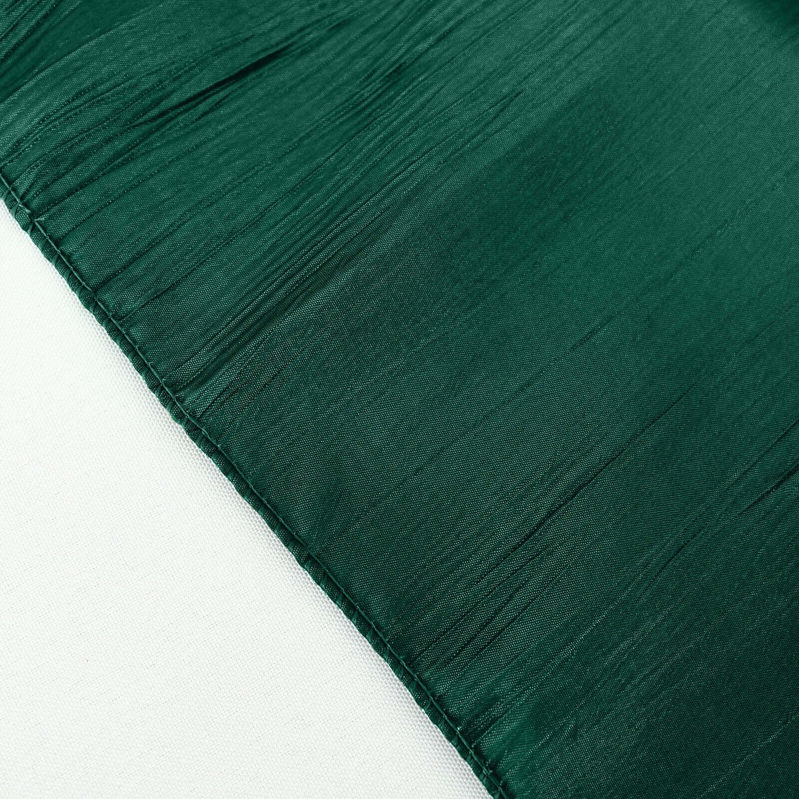 Exclusive Hunter Emerald Green Crinkle Taffeta Rectangle Tablecloth 90x156 - Ideal for Events