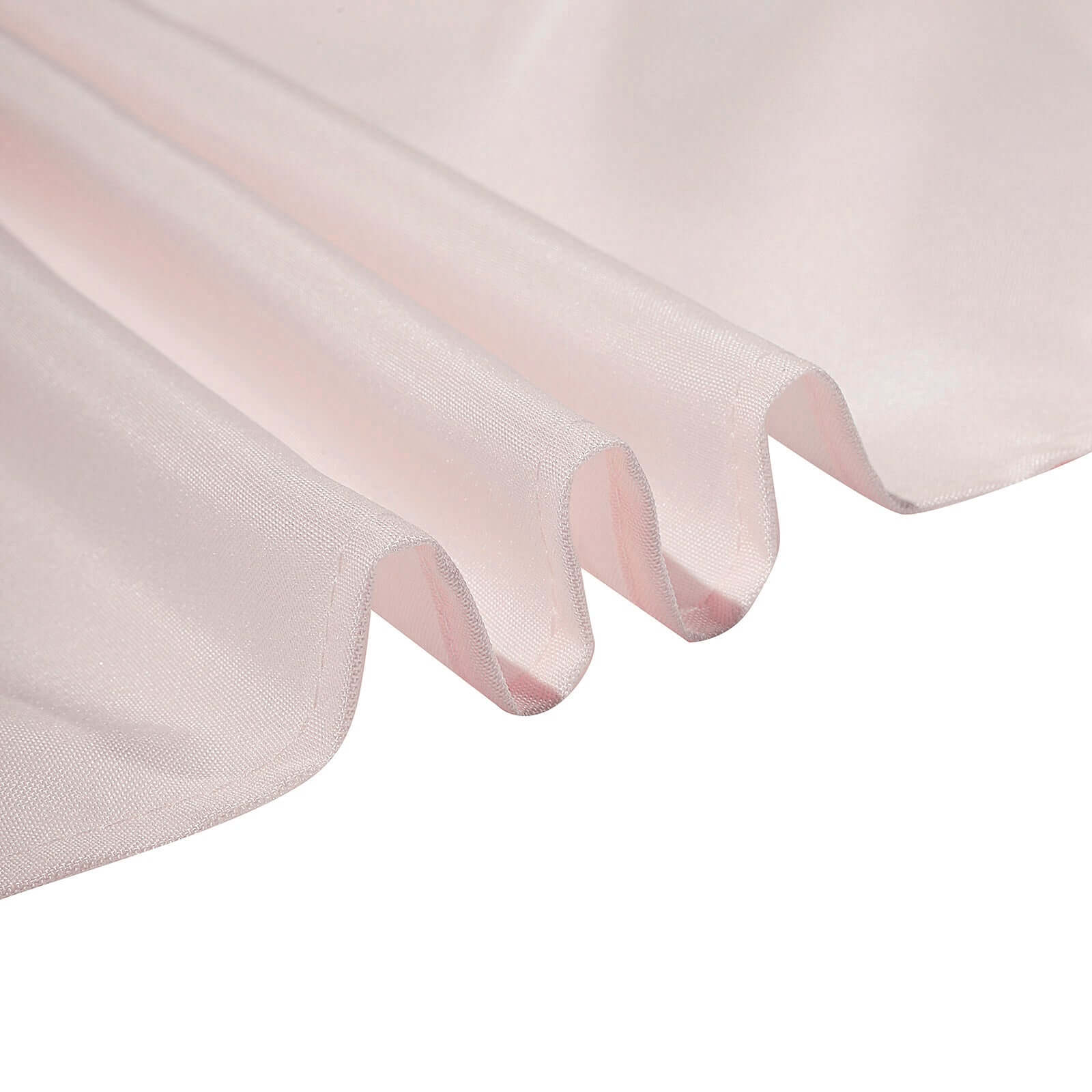Wrinkle-Resistant & Durable Blush 90x90 Polyester Square Tablecloth