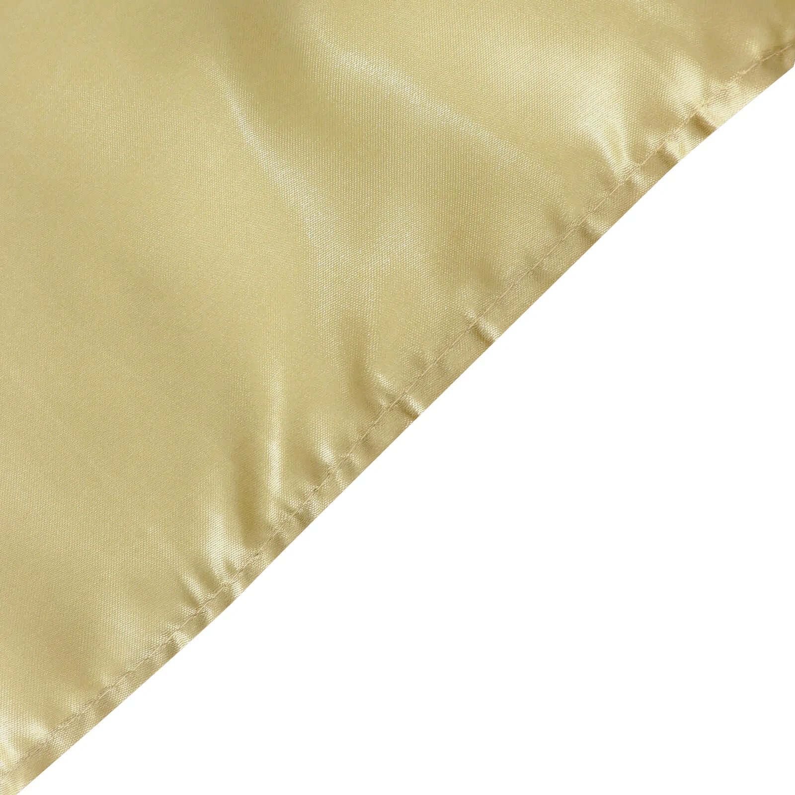 Champagne Satin 60x126 Rectangular Tablecloth - Smooth, Lustrous & Great Value