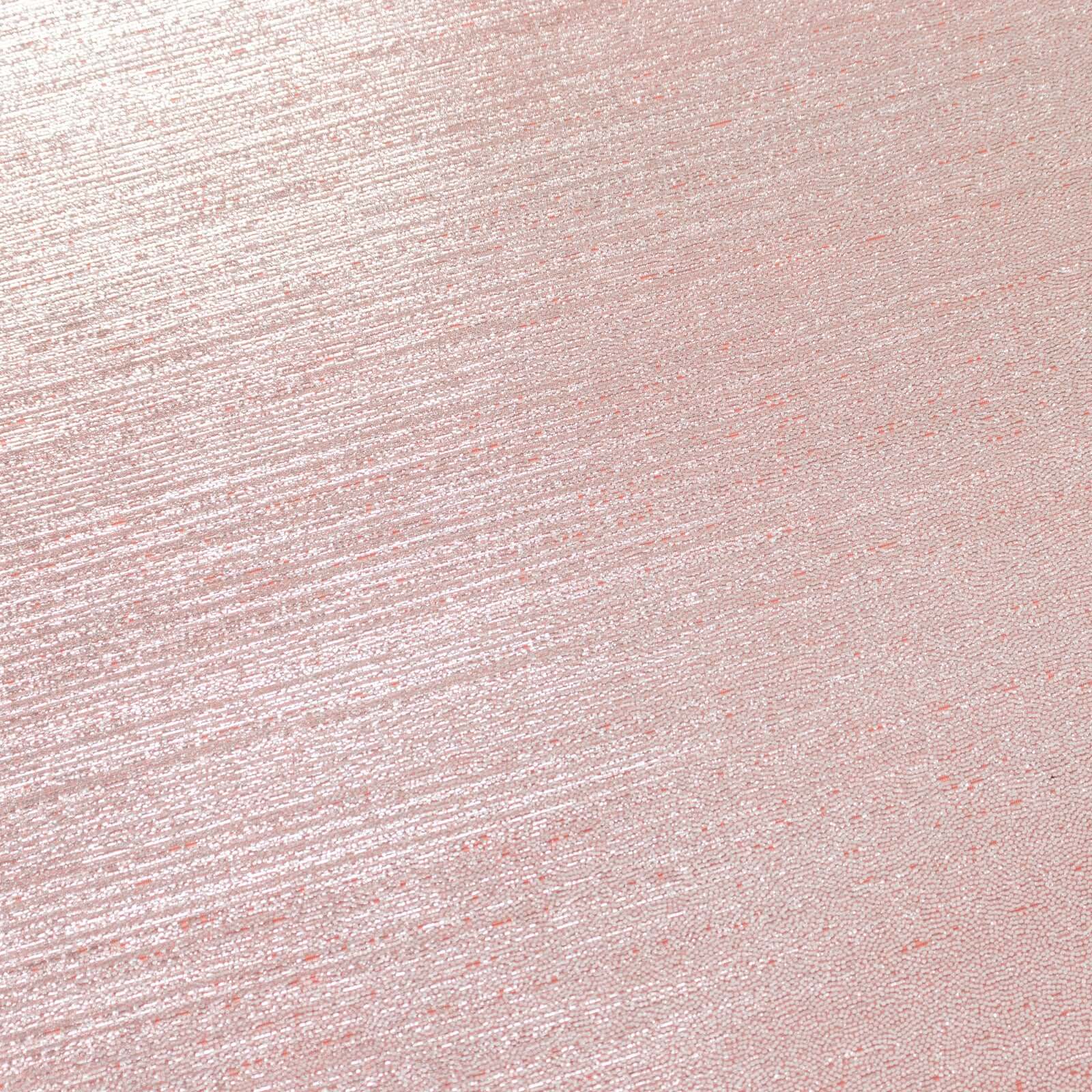 Sparkling Rose Gold Sequin Dots Polyester Rectangle Tablecloth - Wrinkle-Free & Reusable