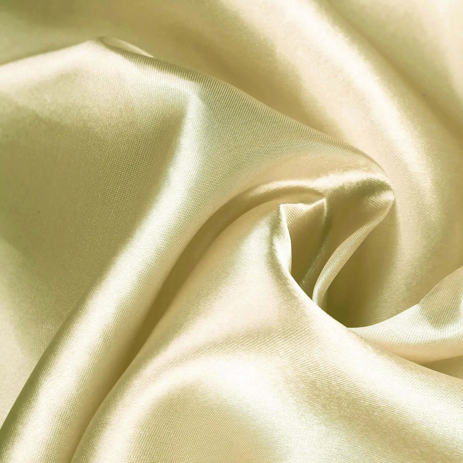 Exclusive Seamless Satin Champagne Tablecloth, 90x156 Inches, Ideal for Events