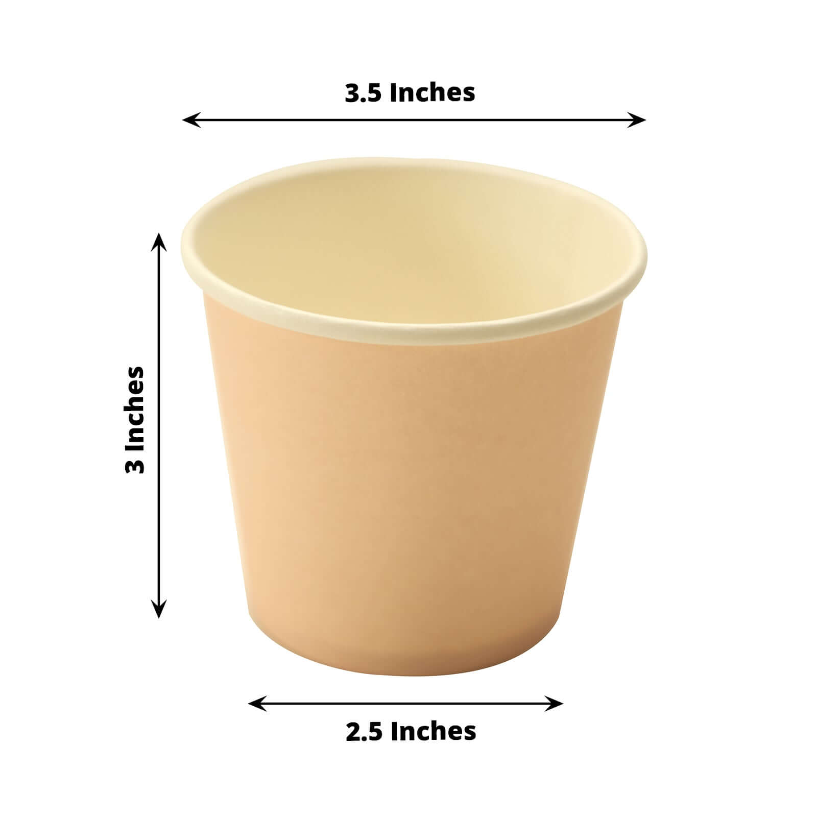 Great Deal! 50-Pack of 10oz Eco-Friendly Blush Paper Dessert Cups for Ice Cream and Yogurt