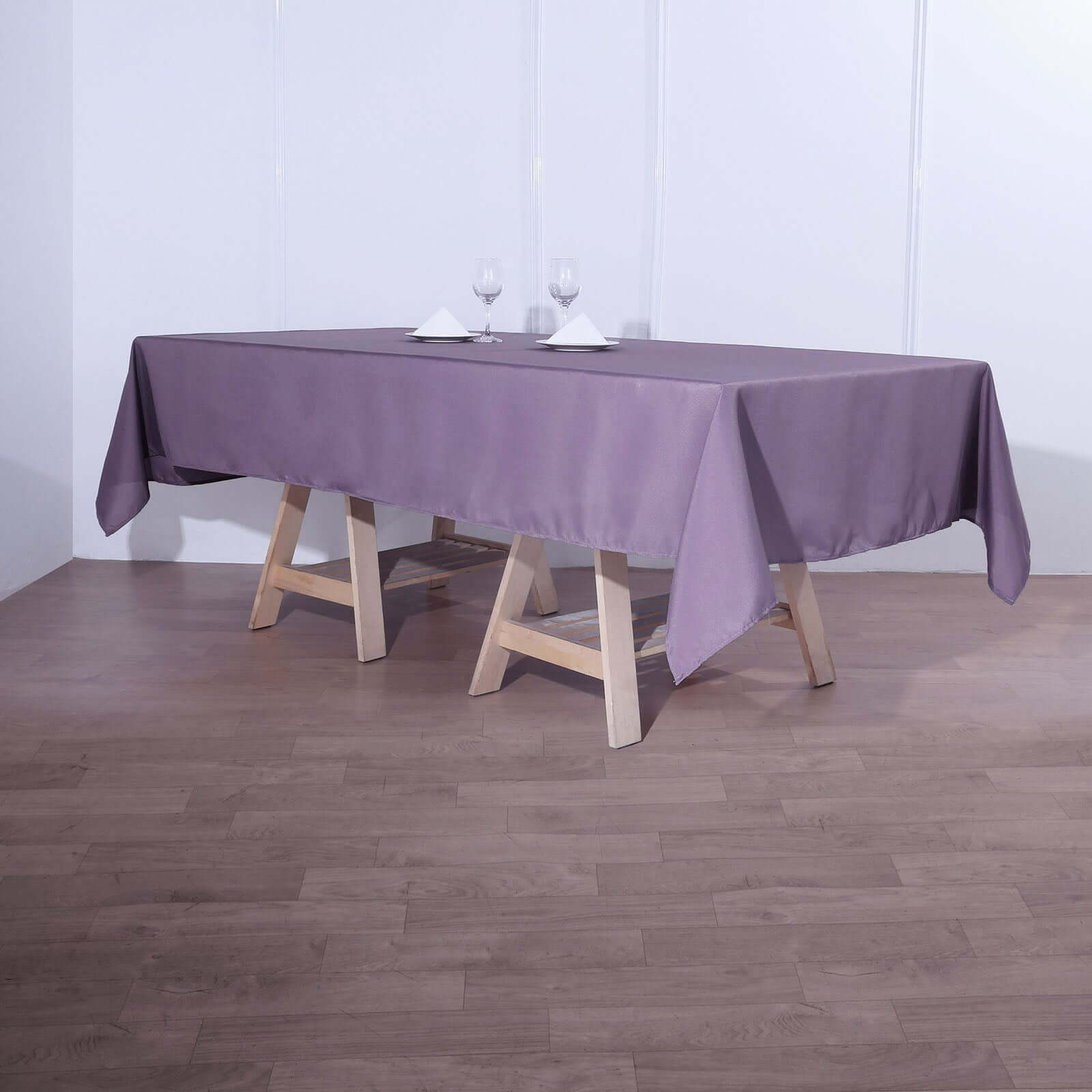 Stylish & Durable Violet Amethyst Polyester 60x102 Rectangle Tablecloth - Great Deal