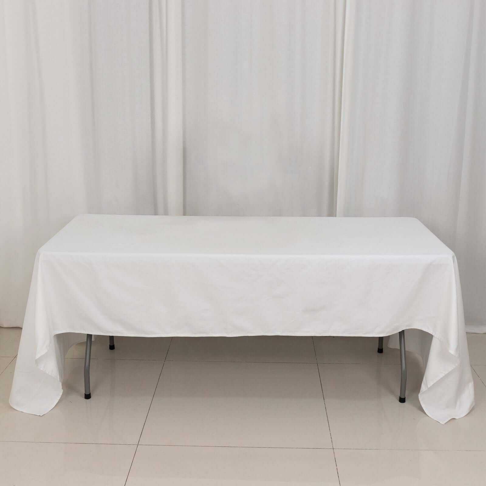 Exclusive White 100% Cotton Rectangle Tablecloth - Soft, Breathable & Elegant