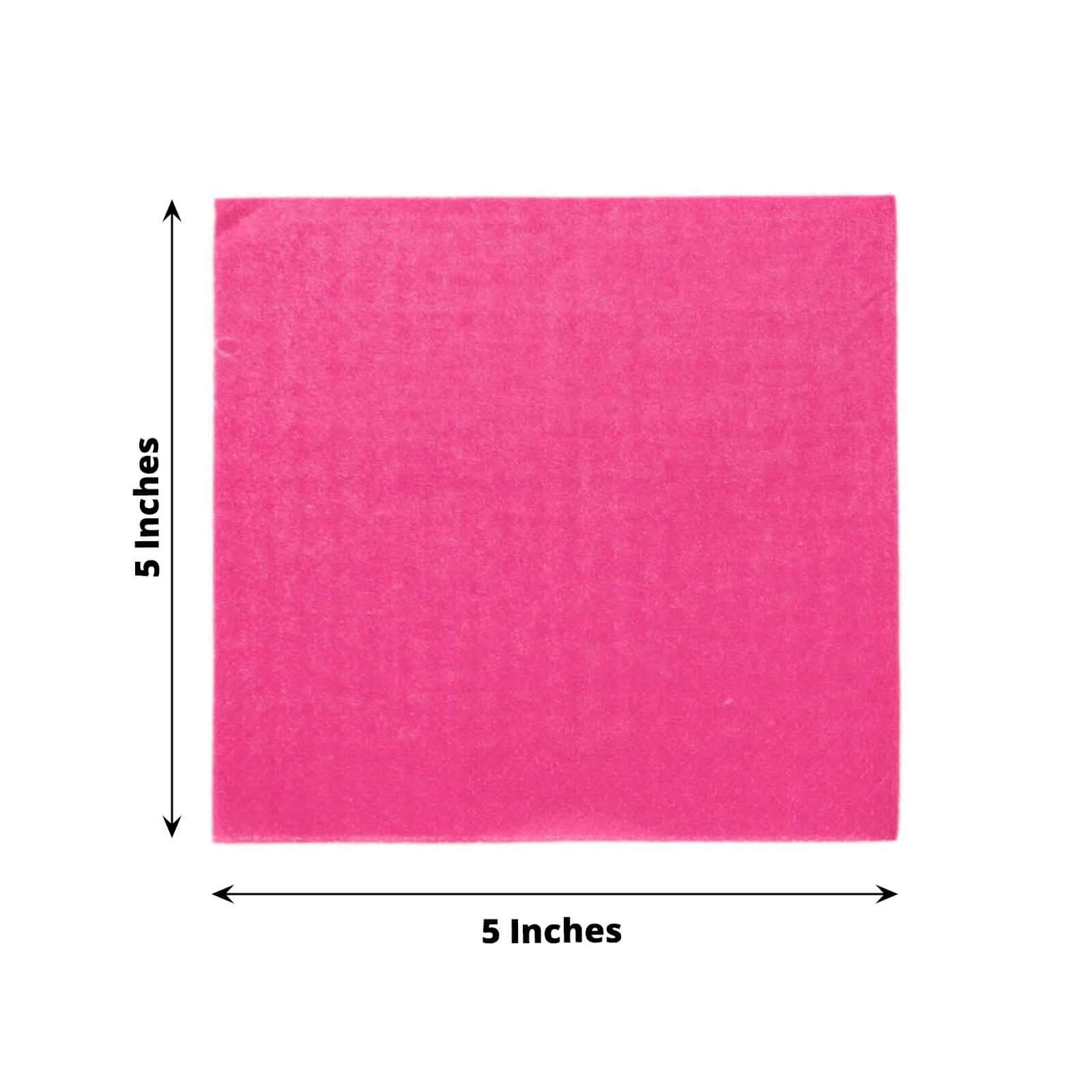 Get 50-Pack Disposable 2-Ply Fuchsia Paper Cocktail Napkins - Soft 18GSM, 5x5 Size