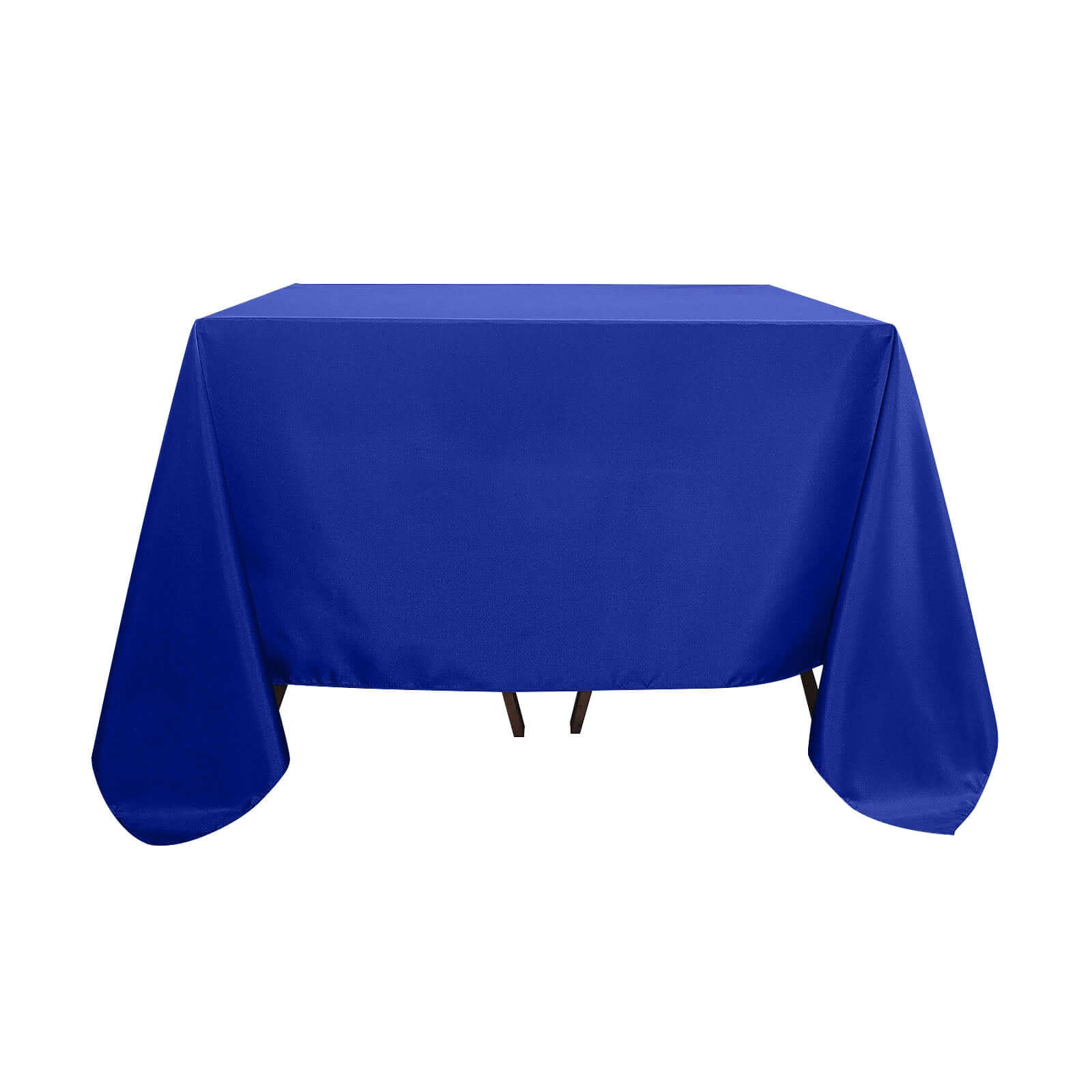 Royal Blue 90x90 Polyester Square Tablecloth - Wrinkle-Free & Durable