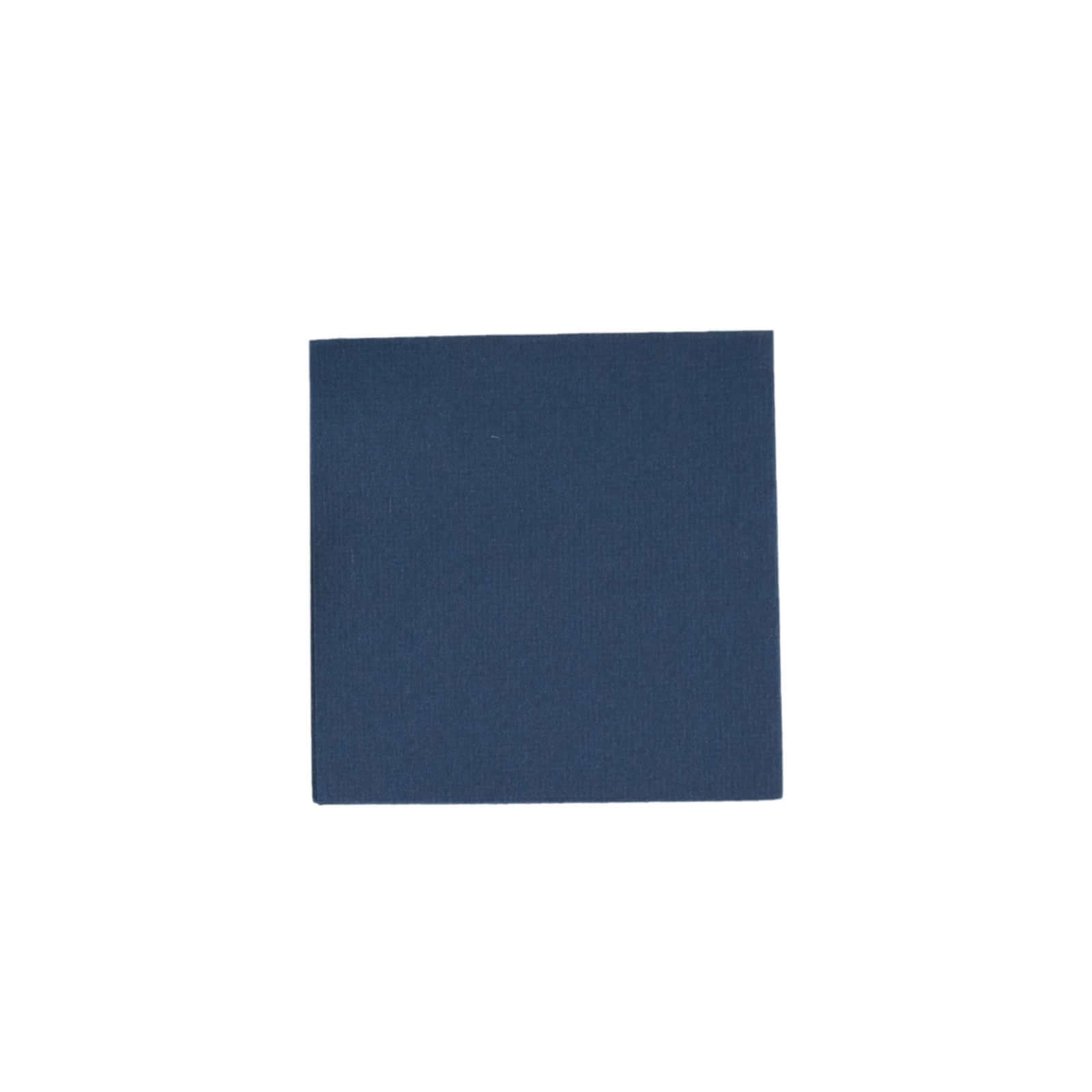 20-Piece Navy Blue 5x5 Linen-Like Airlaid Napkins - Super Absorbent