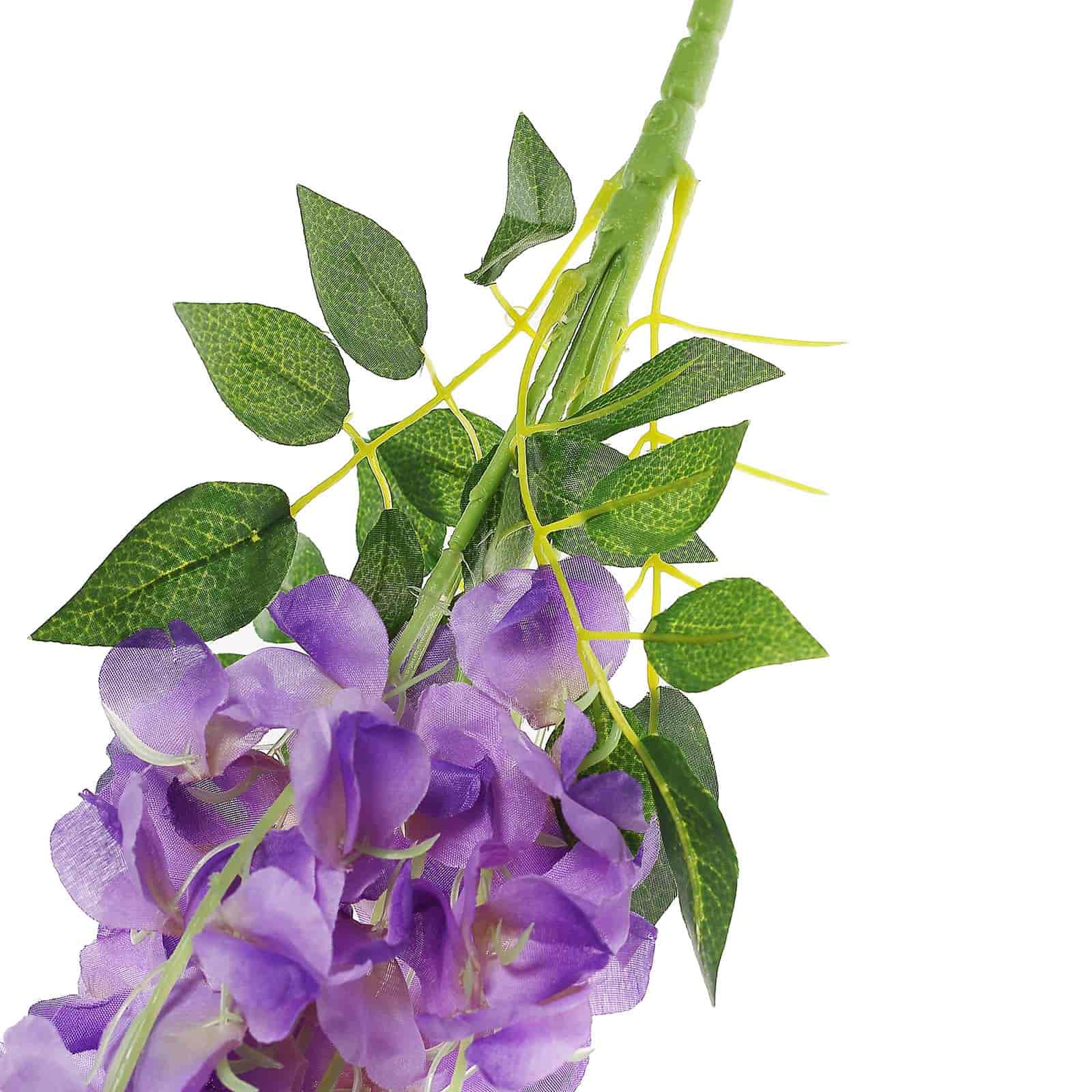Stunning 42' Silk Lavender Lilac Wisteria Garland - 5 Strands
