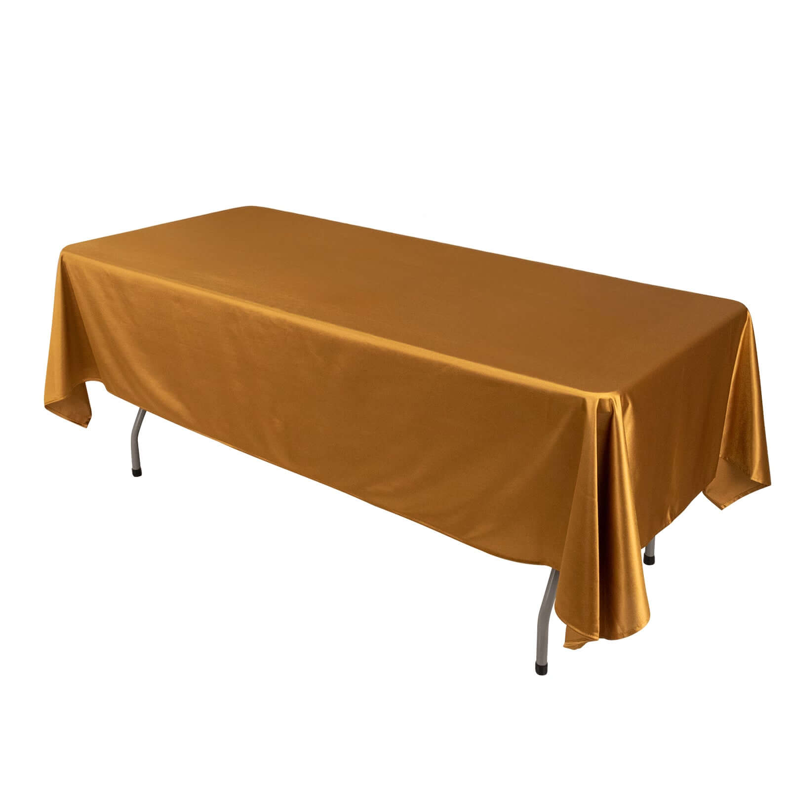 Exclusive Wrinkle-Free Shimmering Gold Scuba Tablecloth for Weddings & Parties