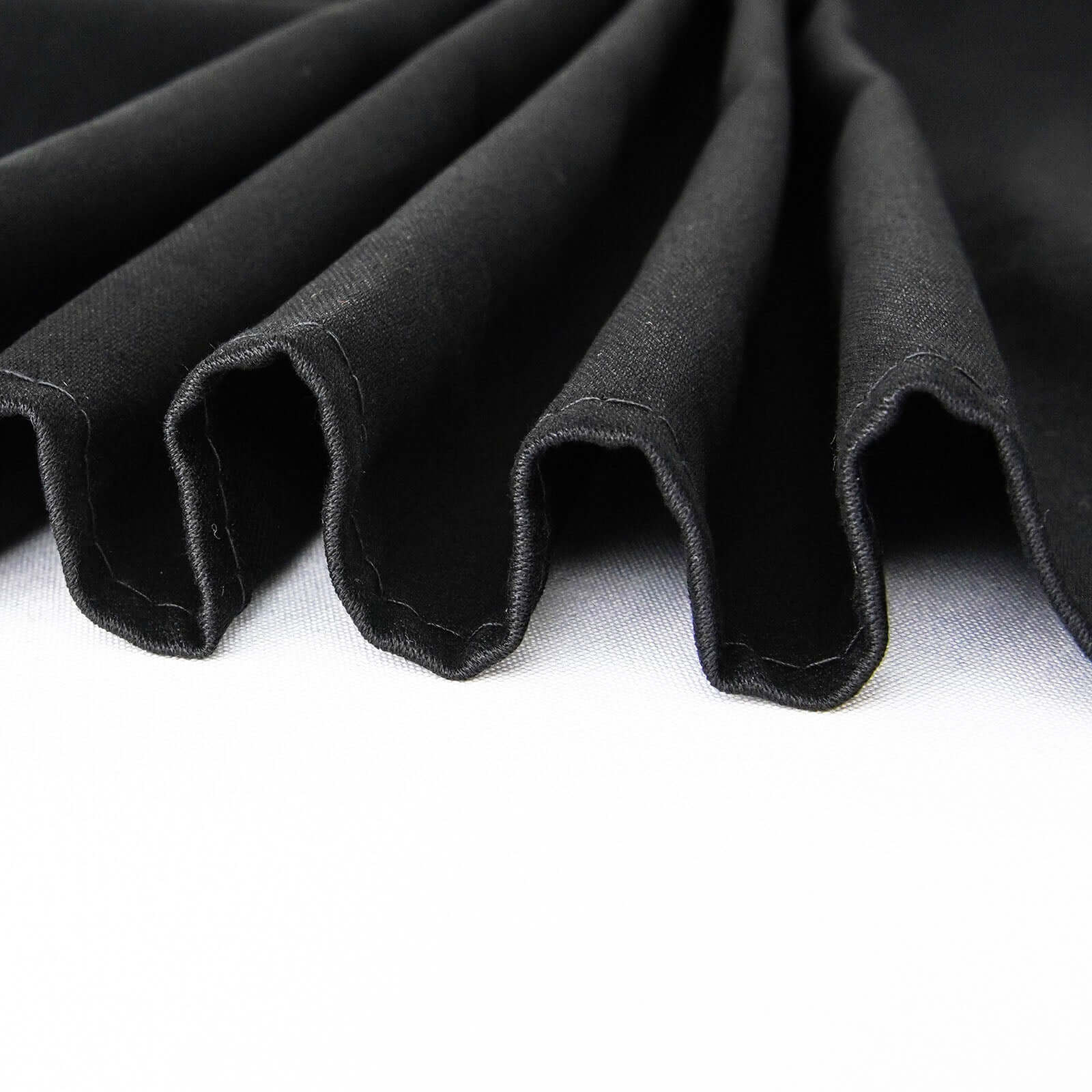 Exclusive 70x70 Black Cotton Tablecloth - Soft, Breathable & Hemmed