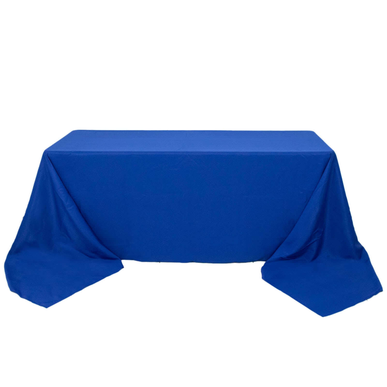 Hot Sale! Seamless 220GSM Stain-Resistant Royal Blue Premium Polyester Rectangle Tablecloth 90x156