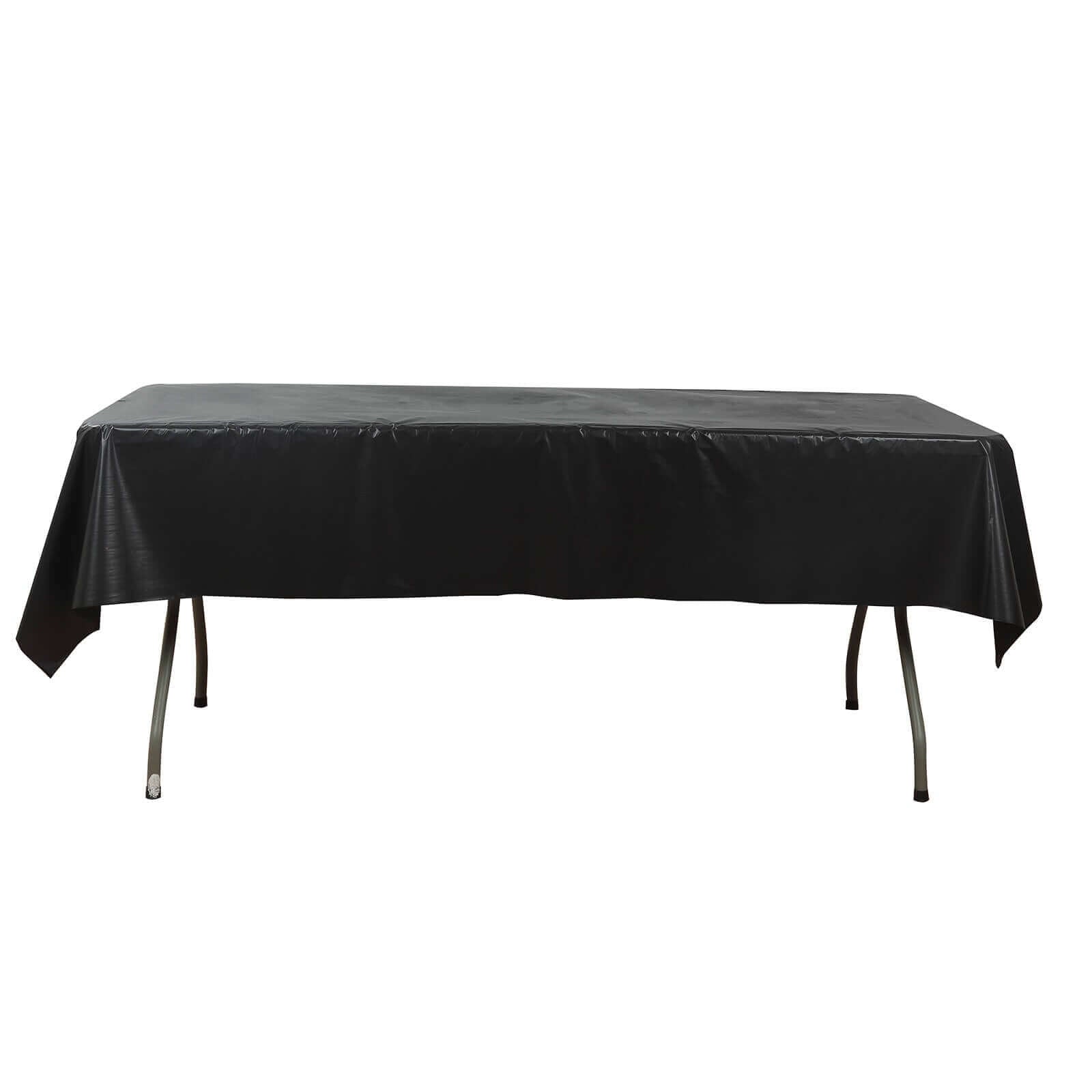 Customizable Black Plastic Table Cover Roll with Slide Cutter - 54x300ft, High-Quality Deal