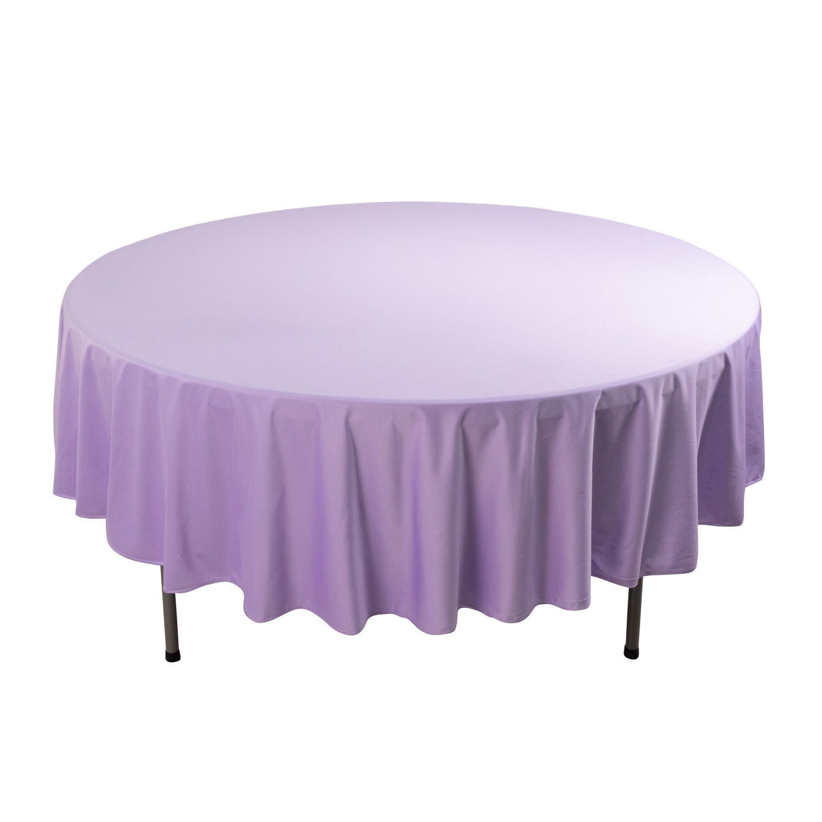 Lavender 90' Round Wrinkle-Free & Stain-Resistant Premium Scuba Tablecloth