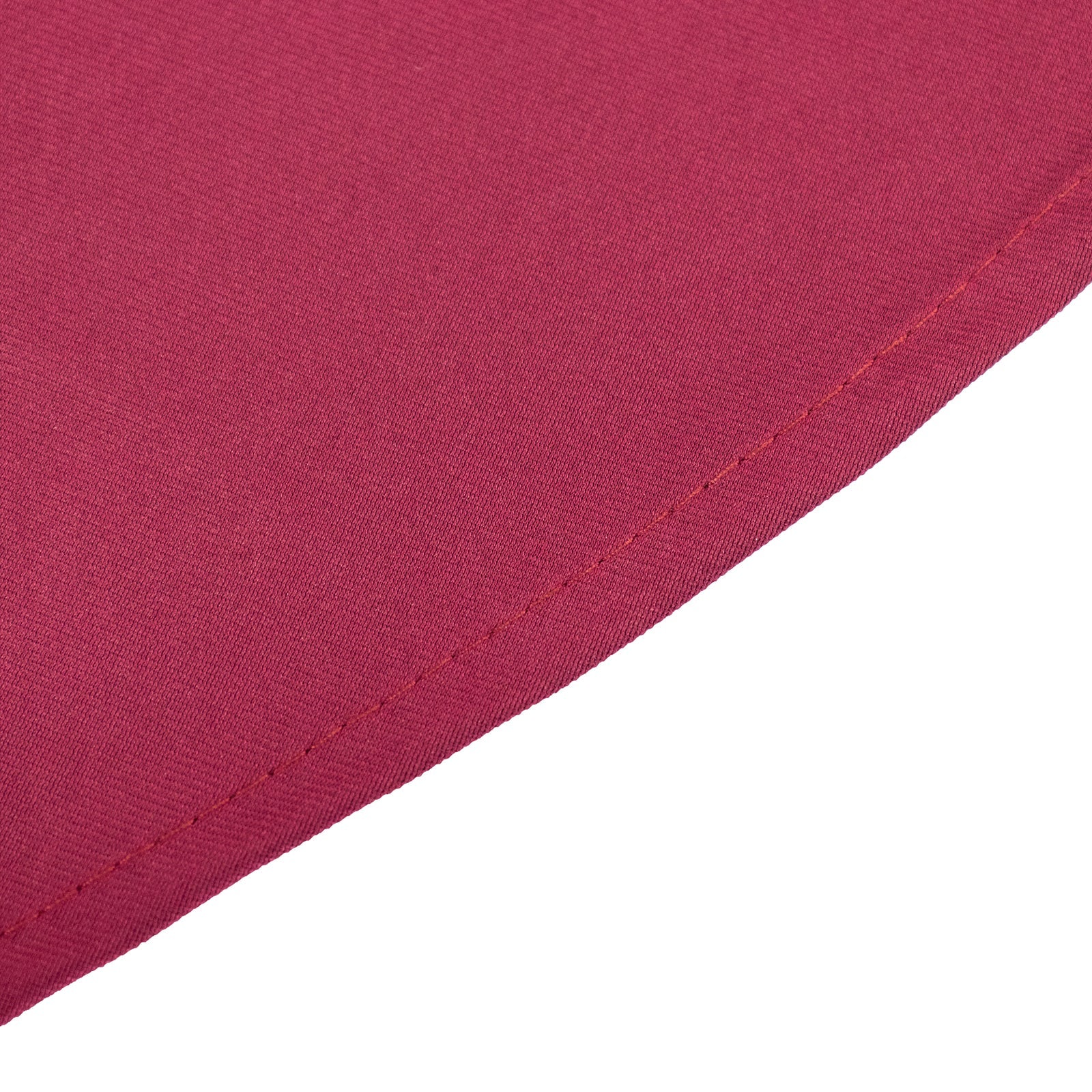 Luxury Burgundy 108-Inch Round Scuba Tablecloth - Anti-Wrinkle & Stainproof