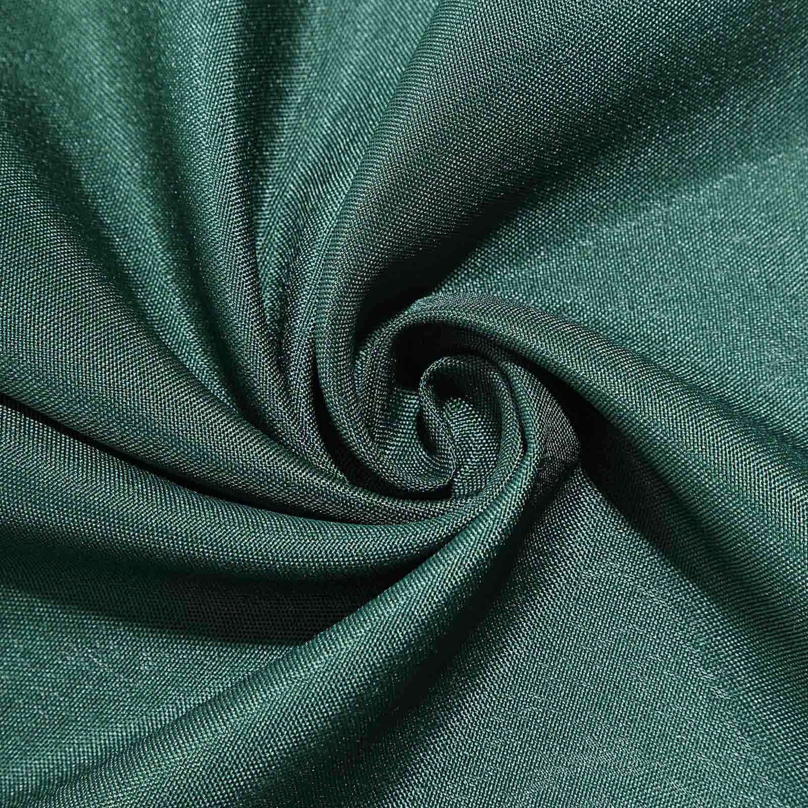 Wrinkle-Resistant & Durable 70x70 Polyester Square Table Overlay in Hunter Emerald Green