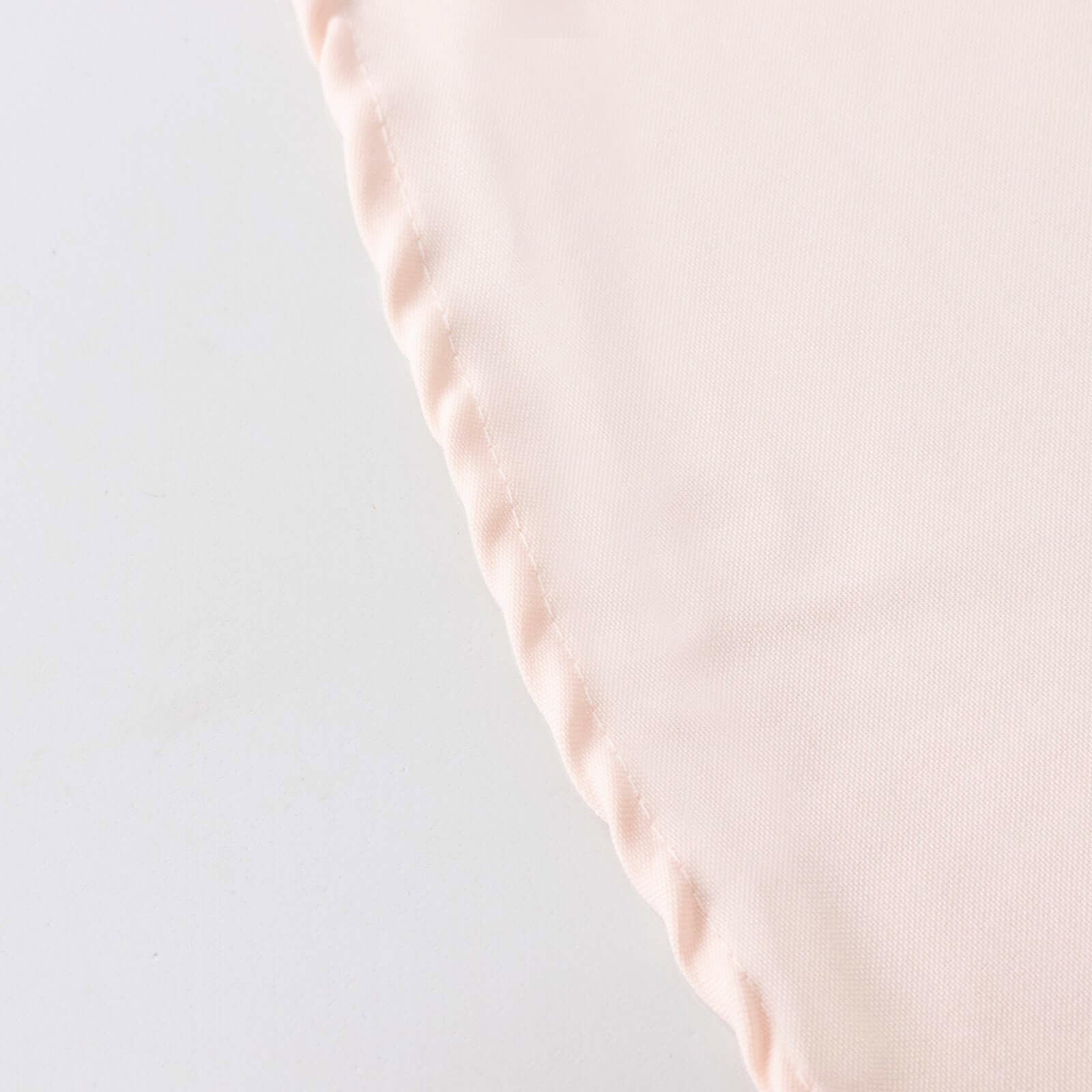 Hot! Seamless 220GSM Wrinkle-Resistant Blush Premium Polyester 132 Round Tablecloth