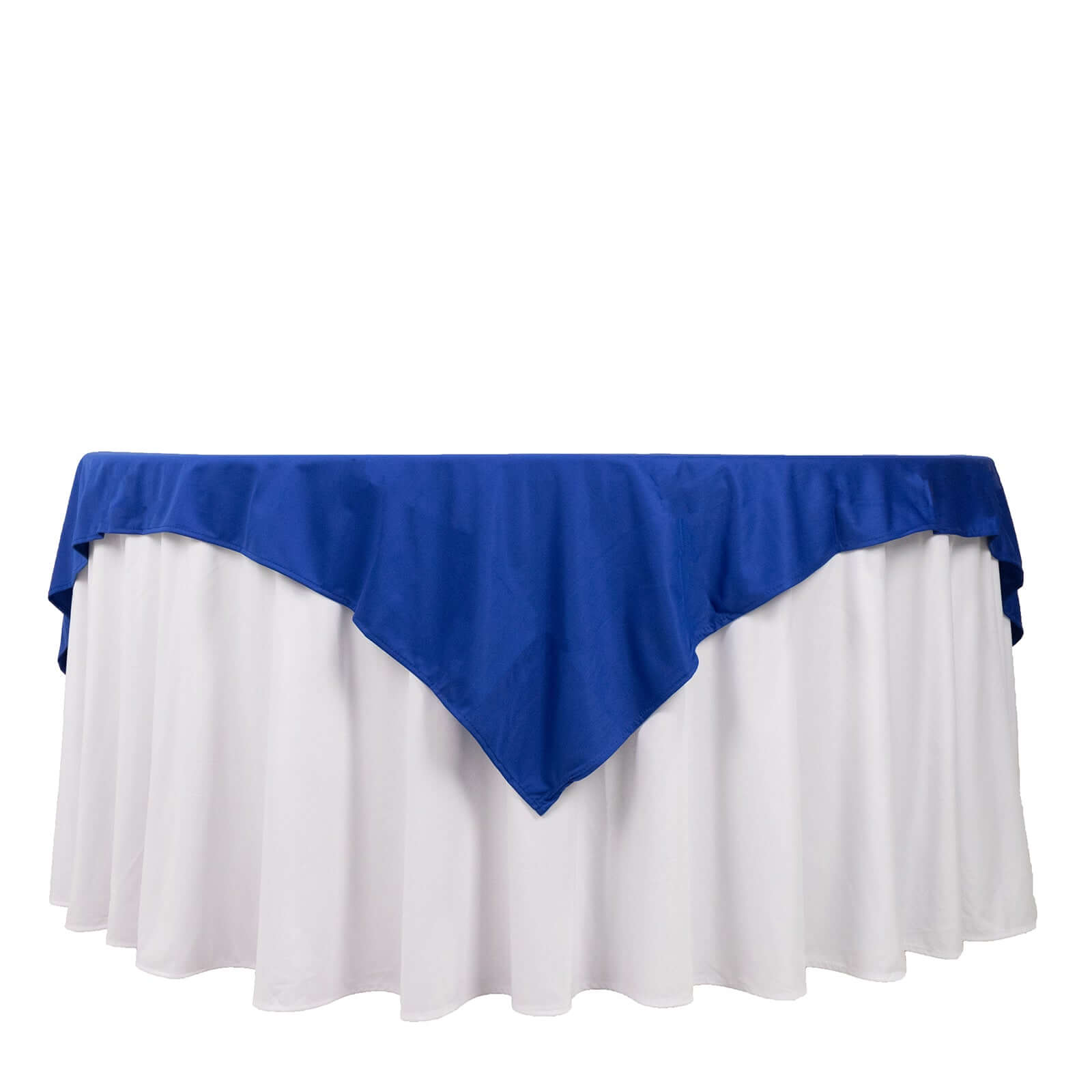 Royal Blue Premium Scuba Square Tablecloth - Wrinkle & Stain Free! 70x70