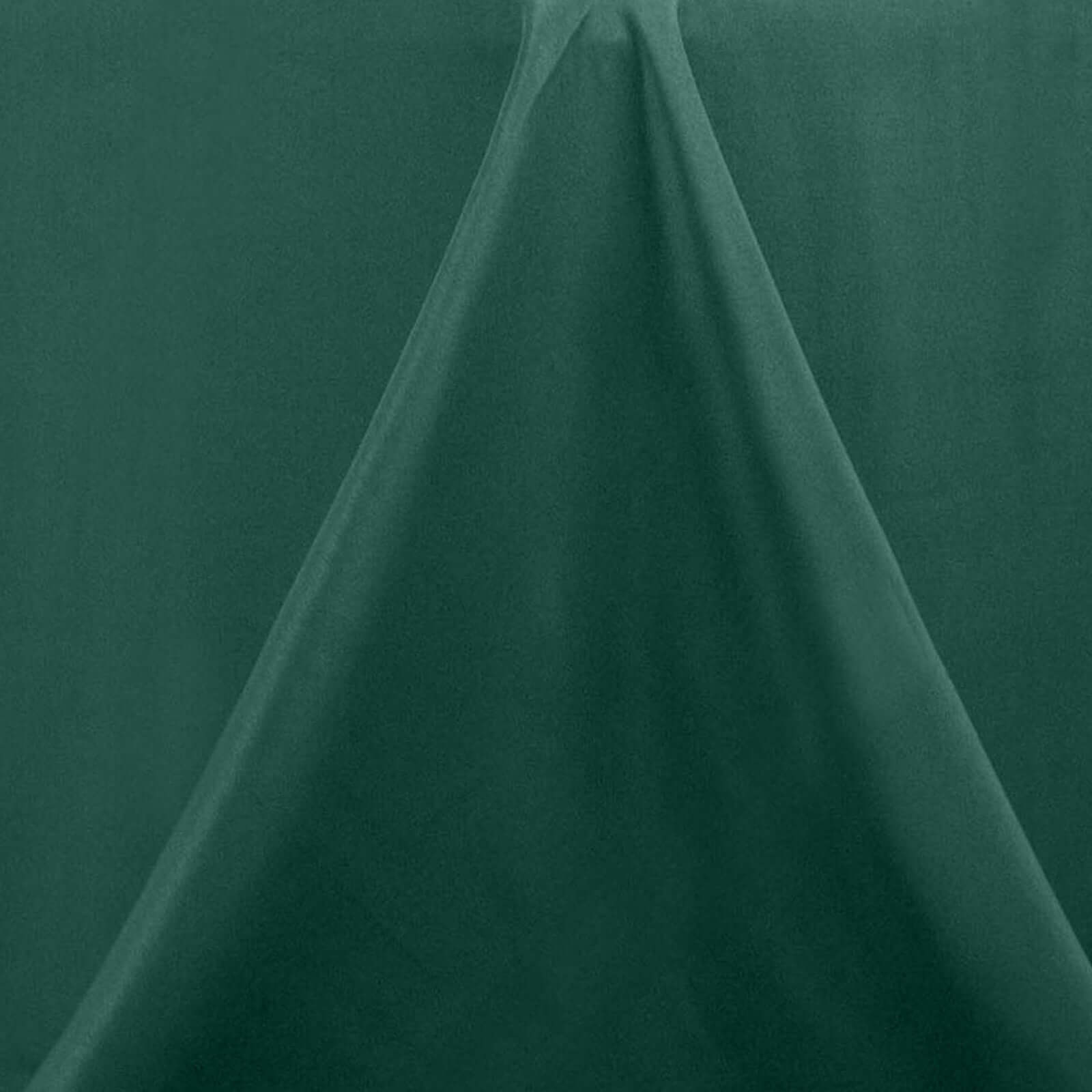 Exclusive Premium Polyester Rectangle Tablecloth - 90x156 Hunter Emerald Green, Seamless 220GSM Stain-Resistant