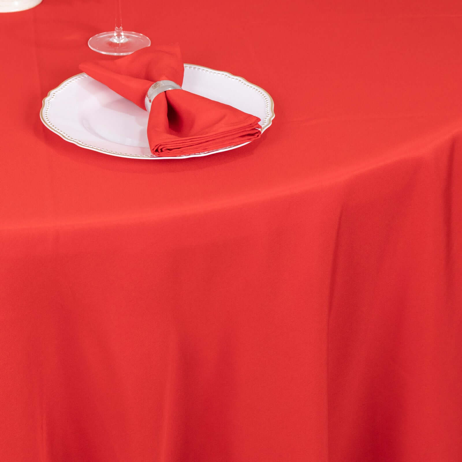 Hot Sale! Wrinkle-Resistant 220GSM Red Premium Polyester 108
