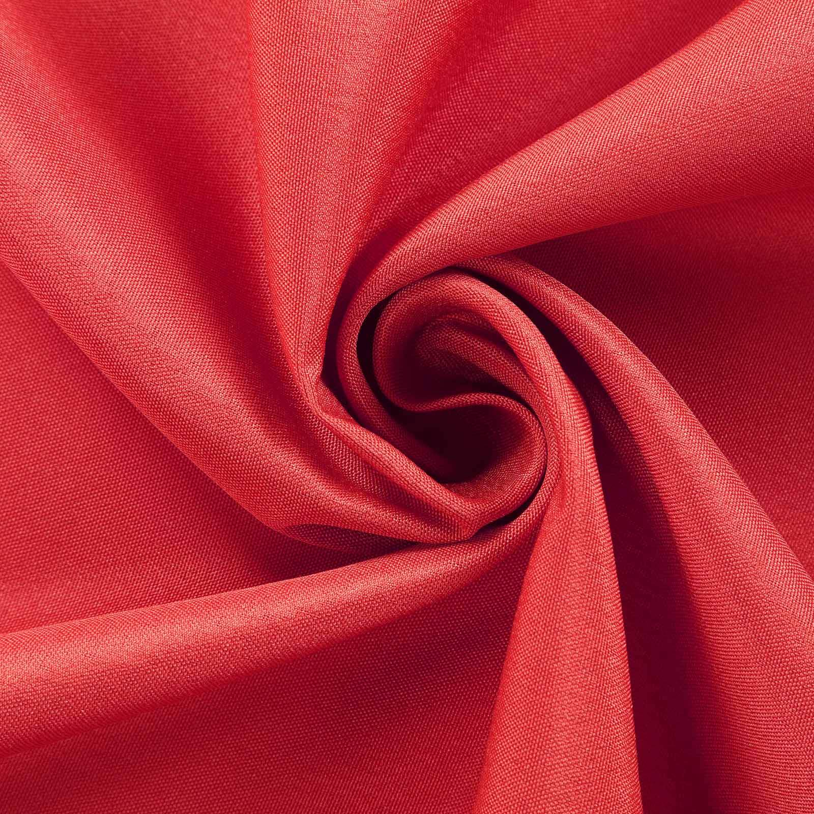 Premium Red 54x54 Polyester Square Tablecloth - Wrinkle-Free & Durable