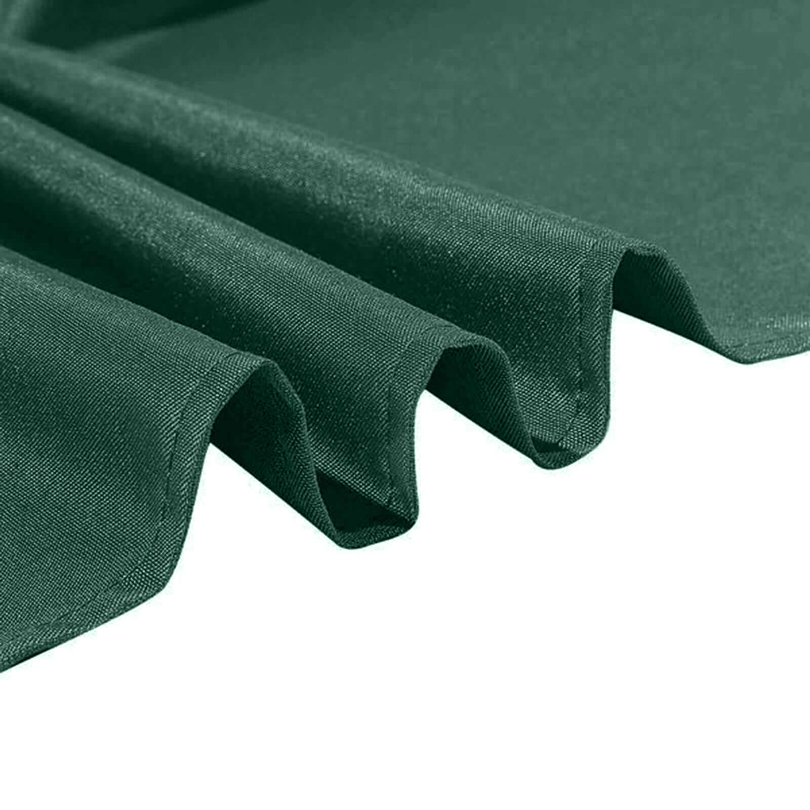 Get Your Durable & Wrinkle-Resistant 90x90 Polyester Square Tablecloth in Hunter Emerald Green